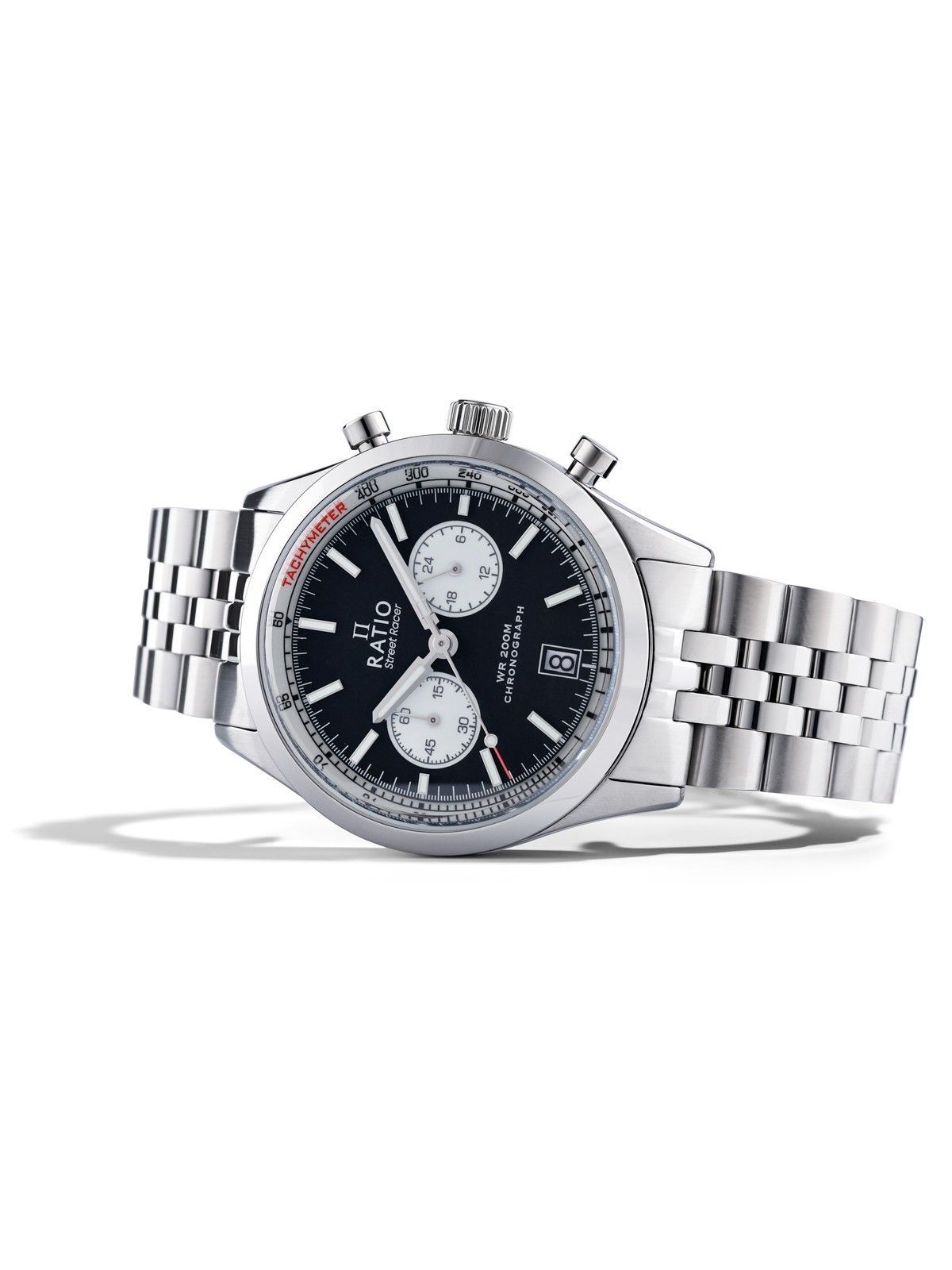 Ratio Street Racer Chronograph RTC012 200M Black Reverse Panda Dial Limited Edition Watch