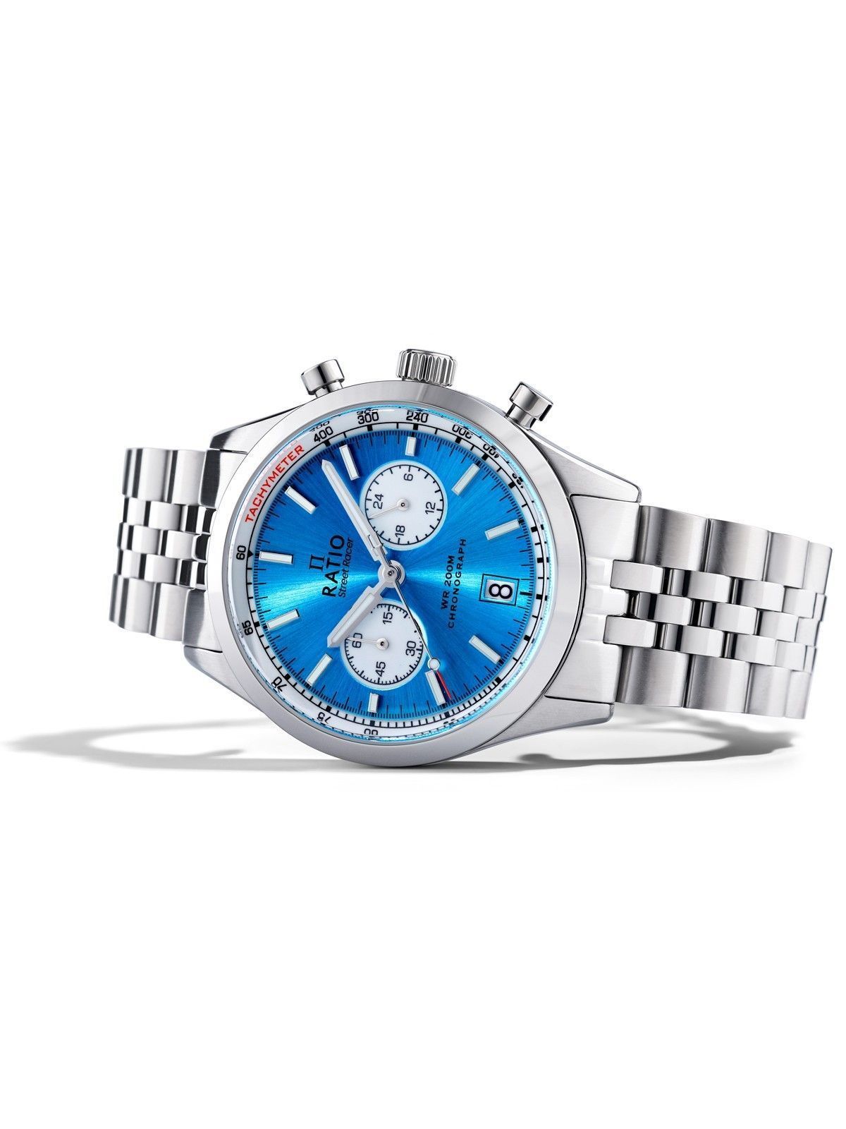 Ratio Street Racer Chronograph RTC018 200M Sunray Blue Reverse Panda Dial Limited Edition Watch