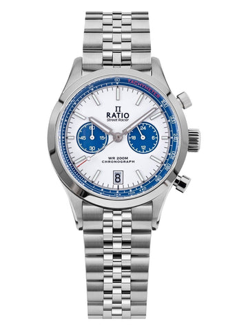 Ratio Street Racer Chronograph RTC024 200M Blue Panda Dial Limited Edition Watch