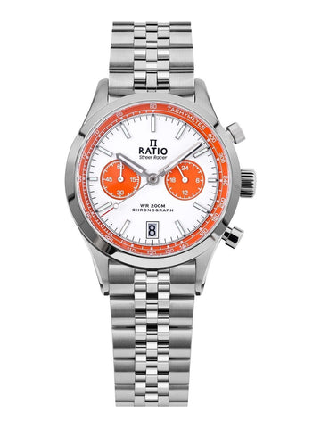 Ratio Street Racer Chronograph RTC026 200M Orange Panda Dial Limited Edition Watch