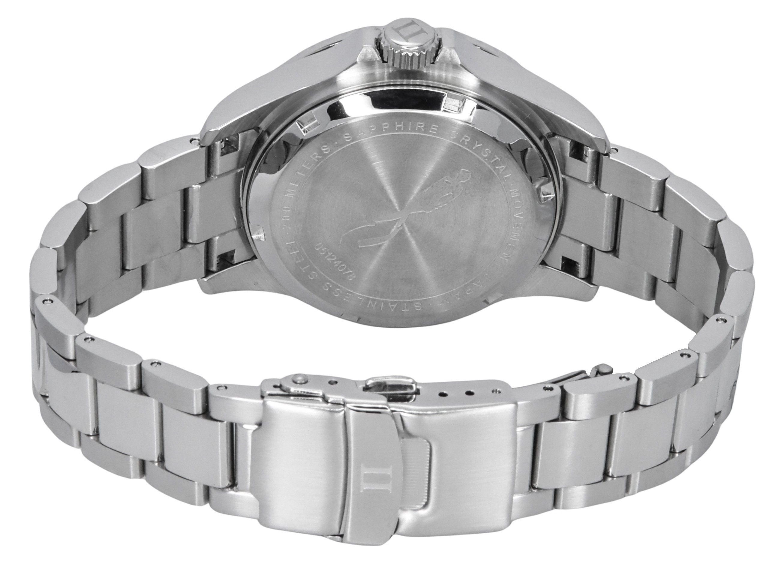 Ratio FreeDiver GMT Series Sapphire Stainless Steel Black Dial Automatic RTF051 200M Men's Watch