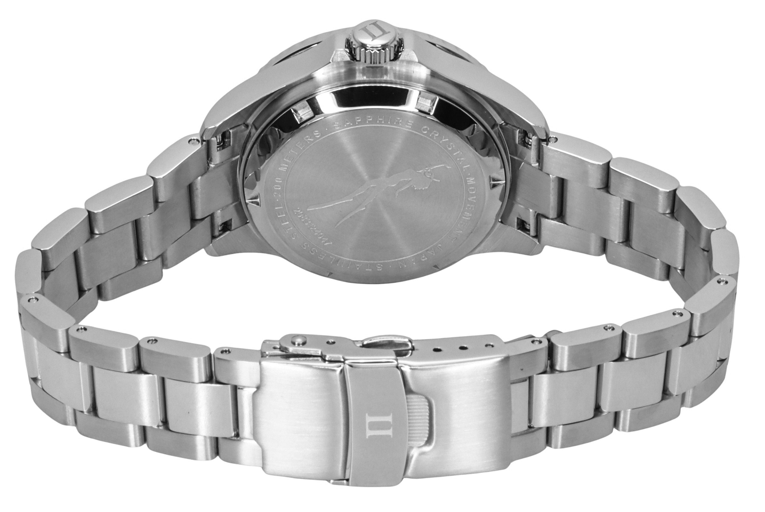 Ratio FreeDiver Sapphire Stainless Steel Black Dial Automatic RTFL831 200M Women's Watch