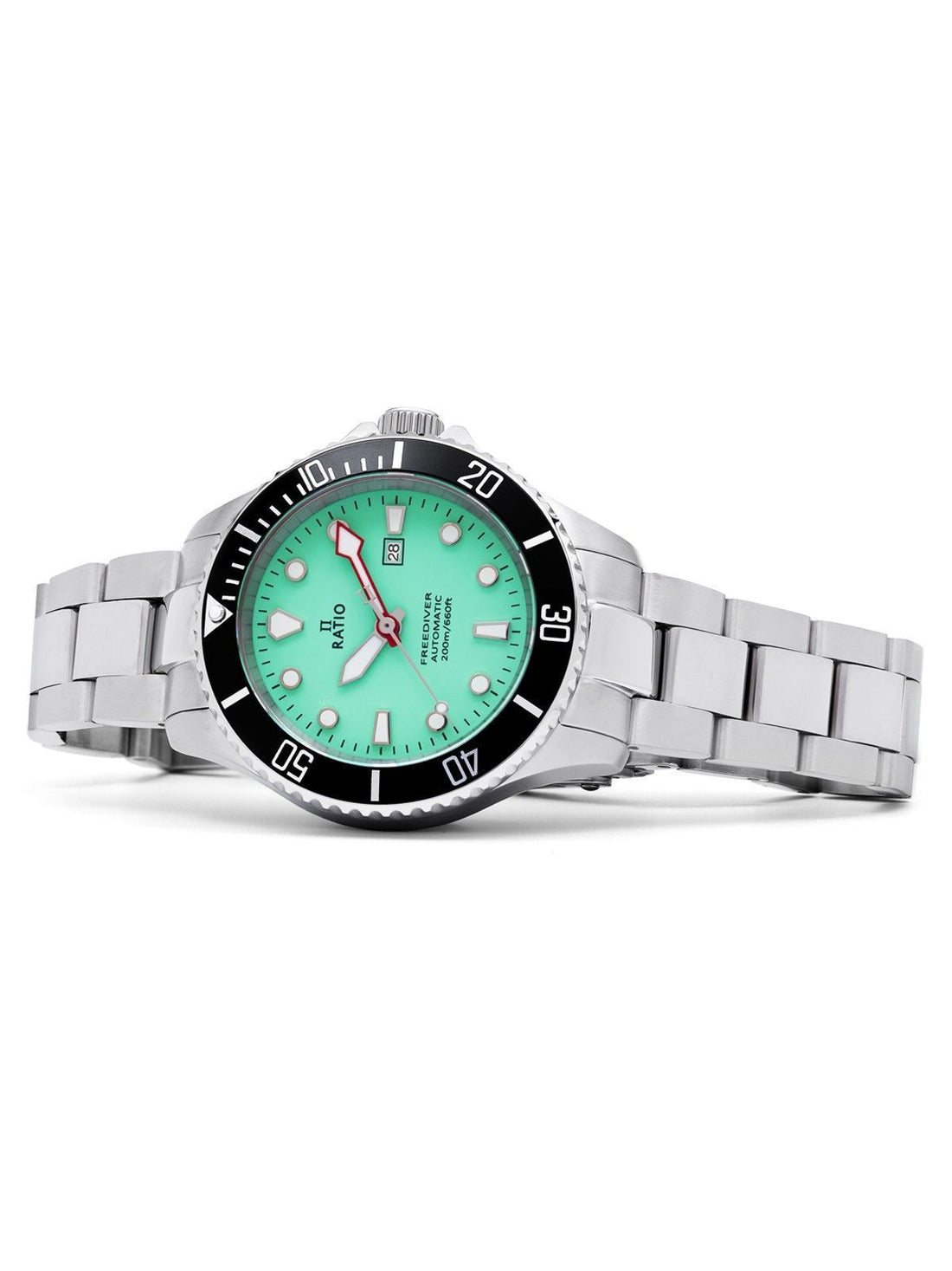 Ratio FreeDiver Sapphire Stainless Steel Green Dial Automatic RTFL835 200M Women's Watch