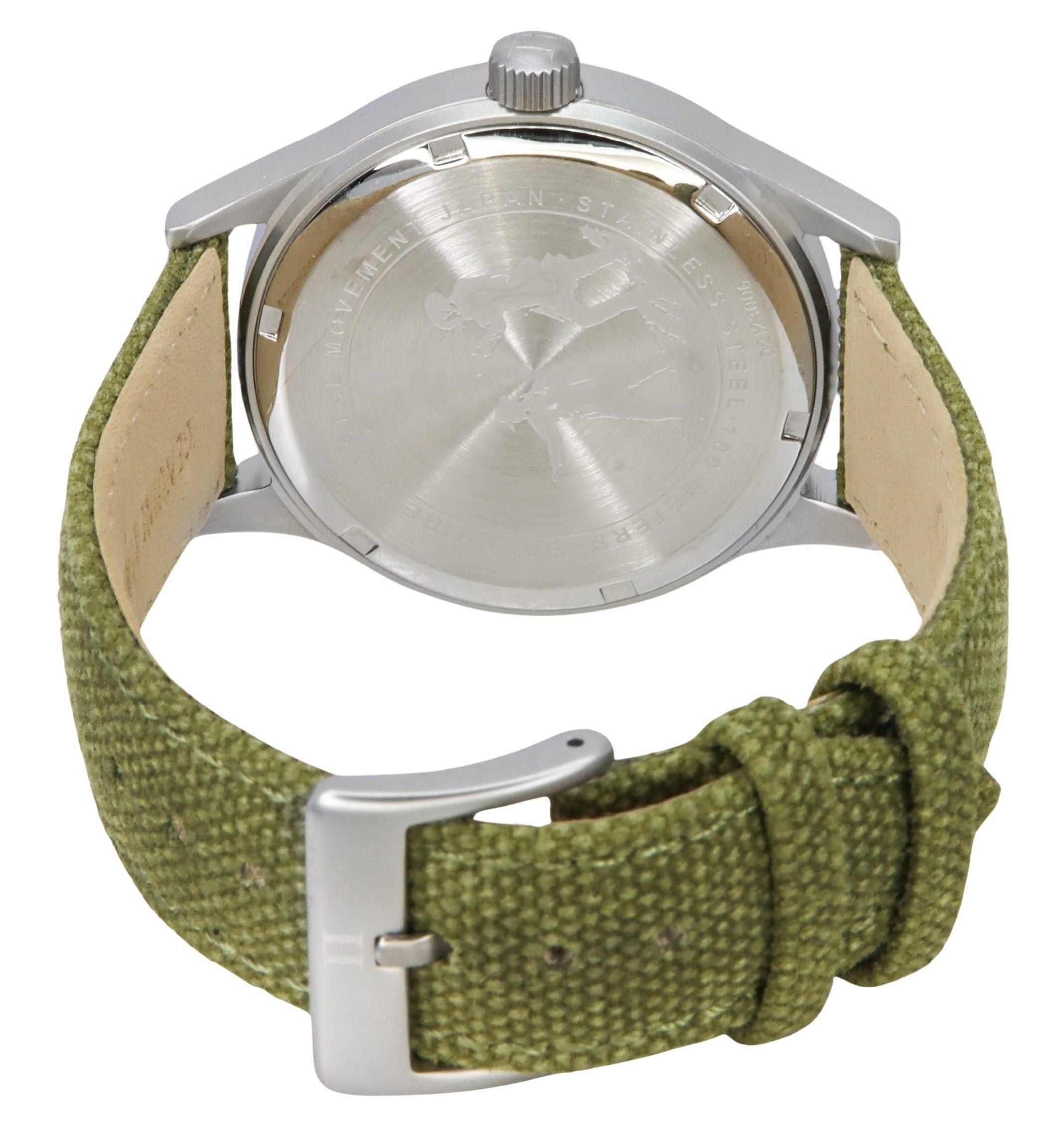 Ratio Quest Men's Field Watch Sapphire Canvas Strap Quartz RTQ021 100M Lewis And Clark Edition