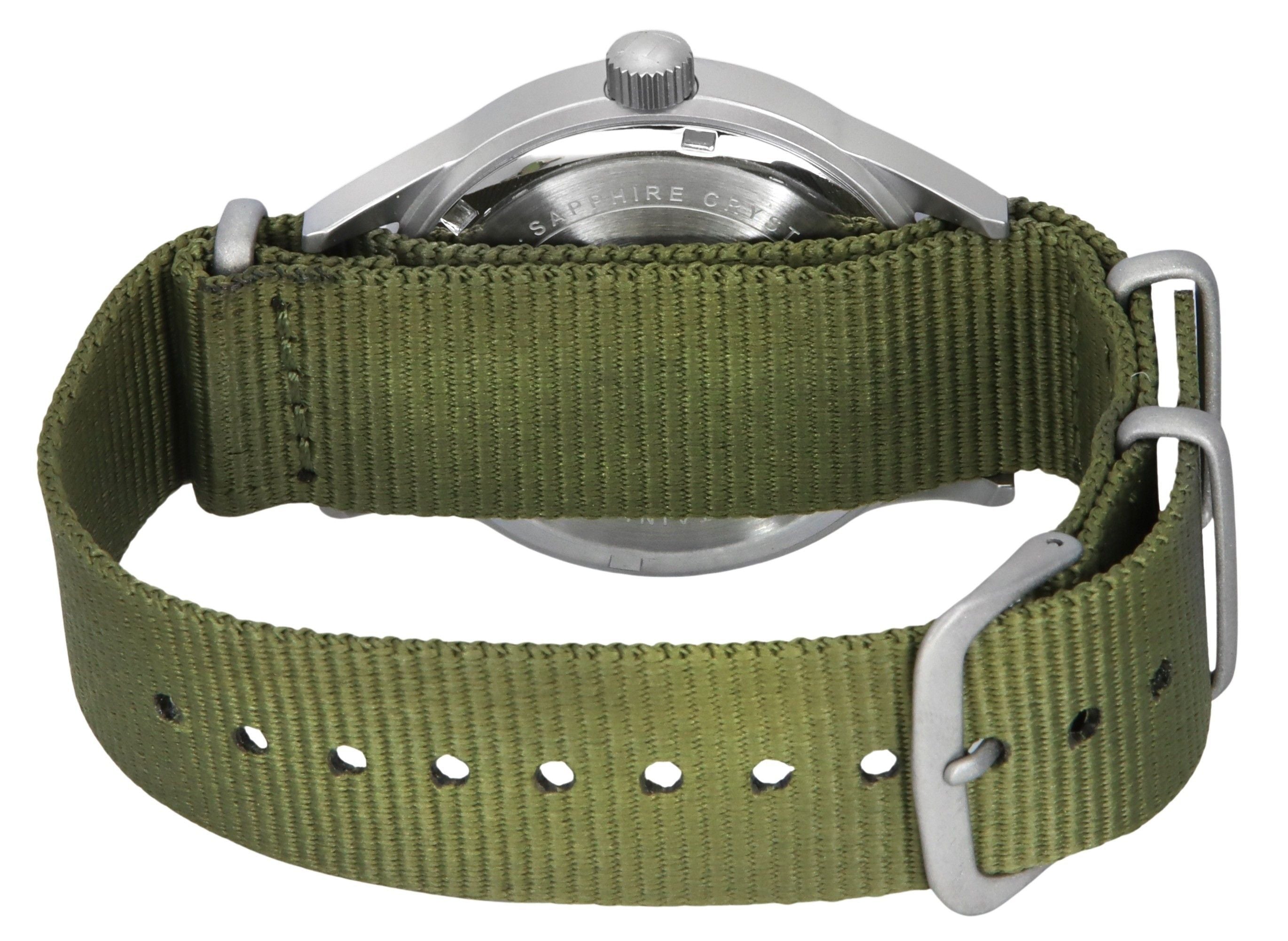 Ratio Quest Men's Field Watch Sapphire Nylon Strap Quartz RTQ025 100M Lewis And Clark Edition