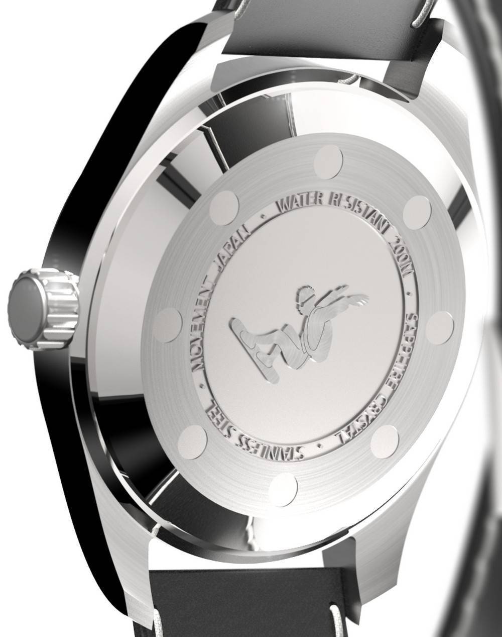 Ratio Skysurfer Pilot Blue Sunray Dial Leather Automatic RTS318 200M Men's Watch