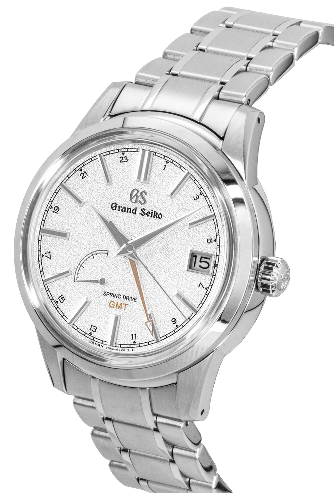 Grand Seiko Elegance GMT Stainless Steel Silver Dial Automatic SBGE269G 100M Men's Watch