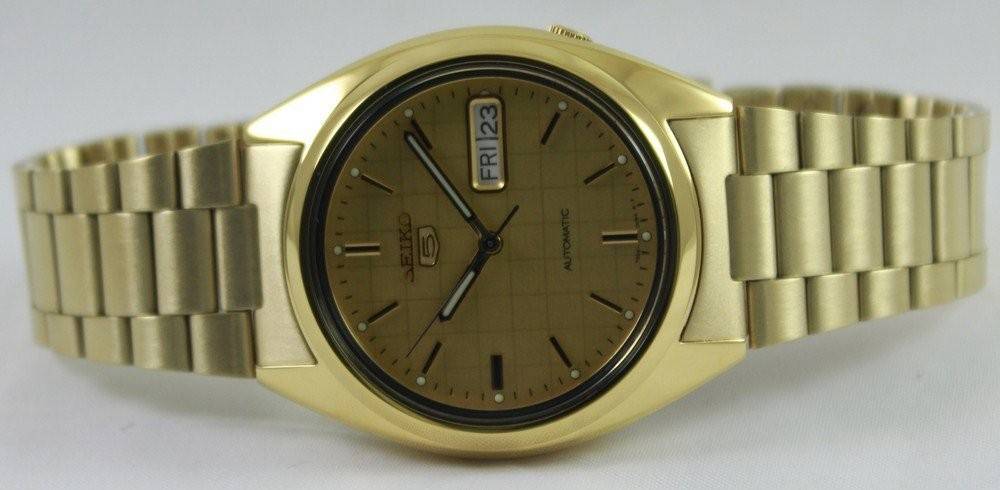 Seiko 5 Automatic Gold Dial SNXL72K1 SNXL72K Men's Watch