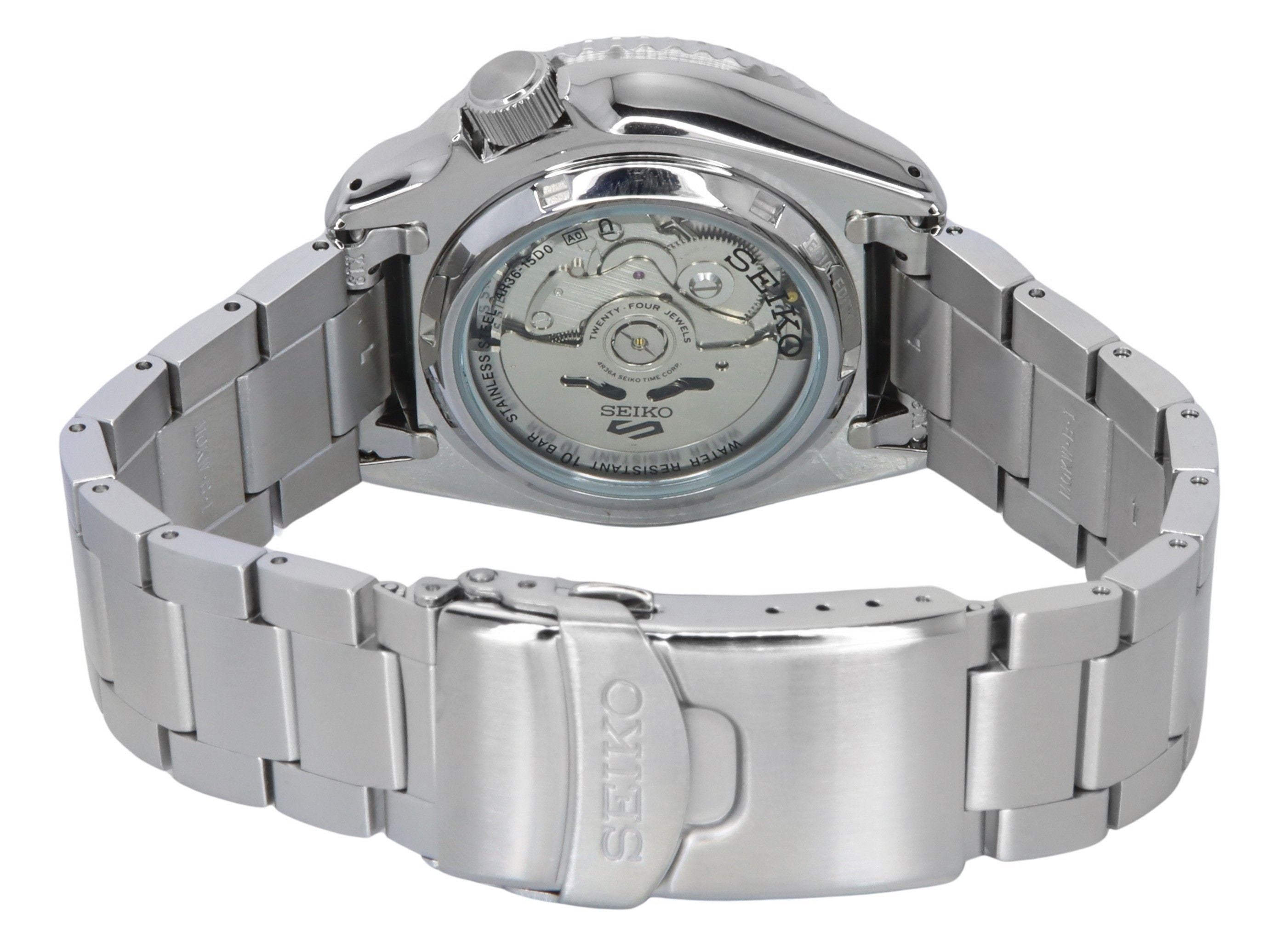Seiko 5 Sports SKX Style The New Regatta Timer Special Edition Black Dial Automatic SRPK13K1 100M Men's Watch