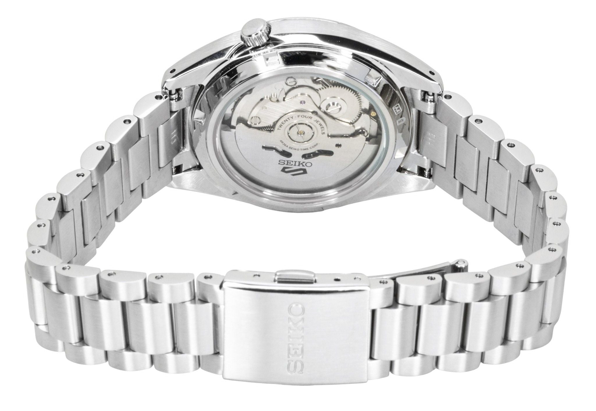Seiko 5 Sports SNXS Stainless Steel Blue Dial Automatic SRPL55K1 100M Men's Watch