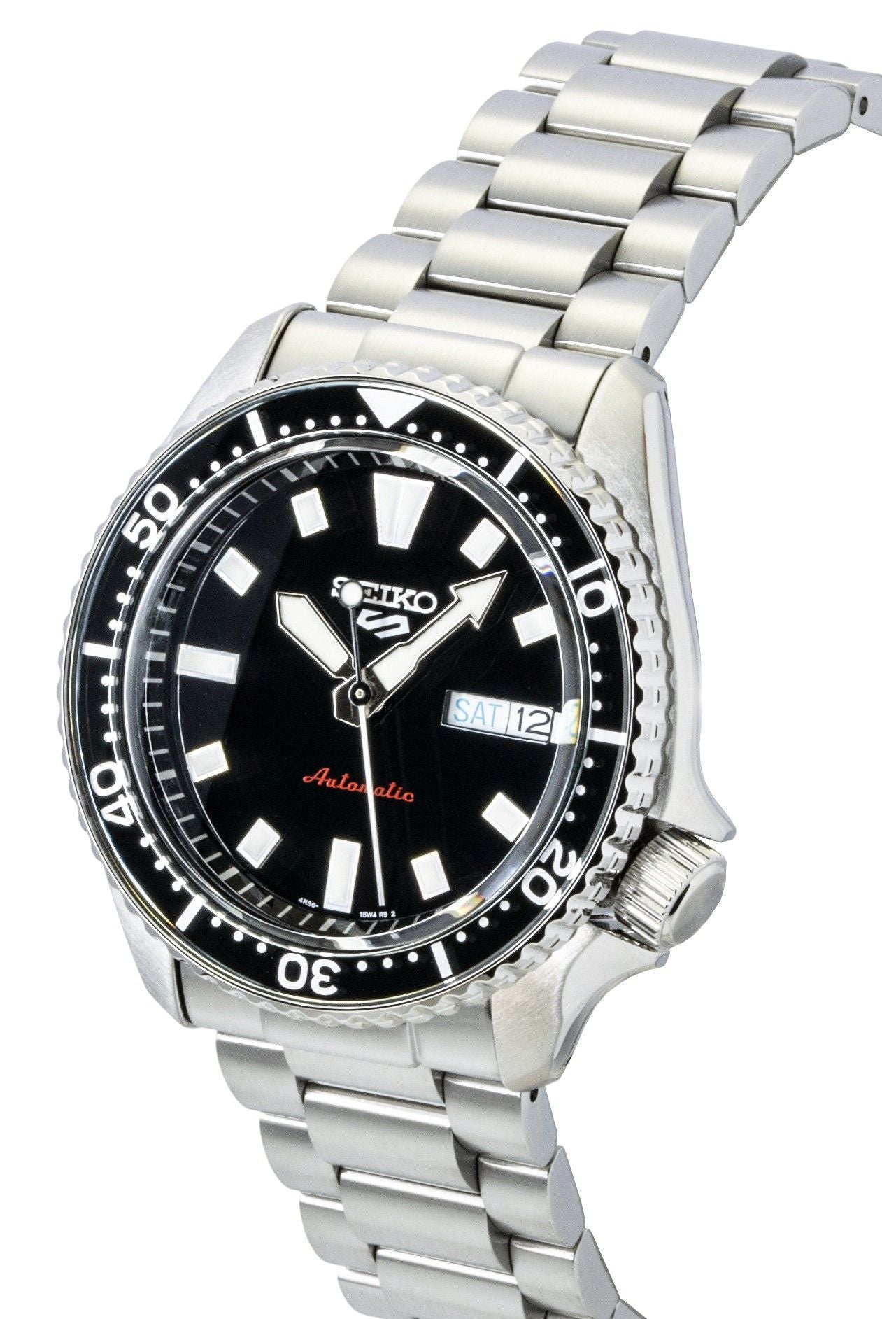 Seiko 5 Sports SKX Redux Stainless Steel Black Dial Automatic SRPL85K1 100M Men's Watch