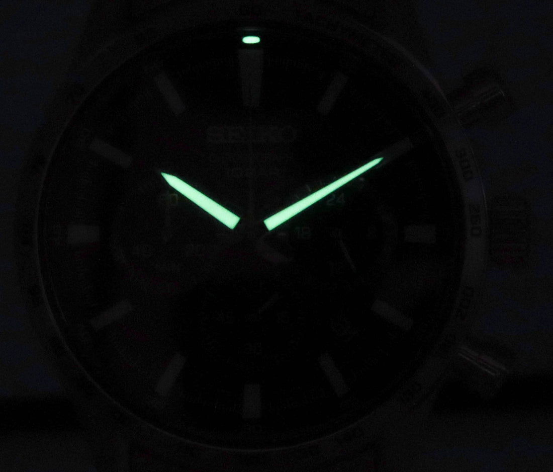 Seiko Urban Sports Chronograph Black Dial Quartz SSB413 SSB413P1 SSB413P 100M Men's Watch