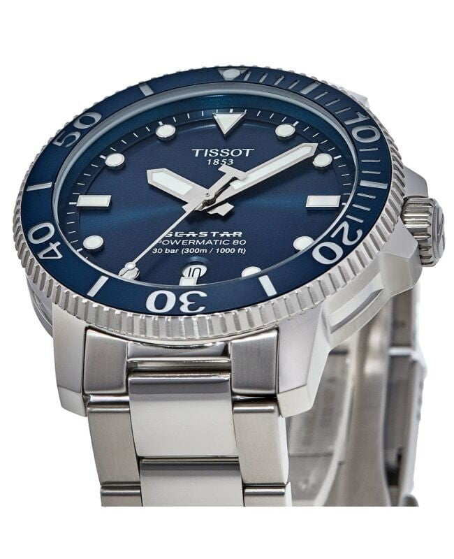 Tissot Seastar 1000 Professional Powermatic 80 Blue Dial Diver's T120.407.11.041.03 T1204071104103 300M Men's Watch