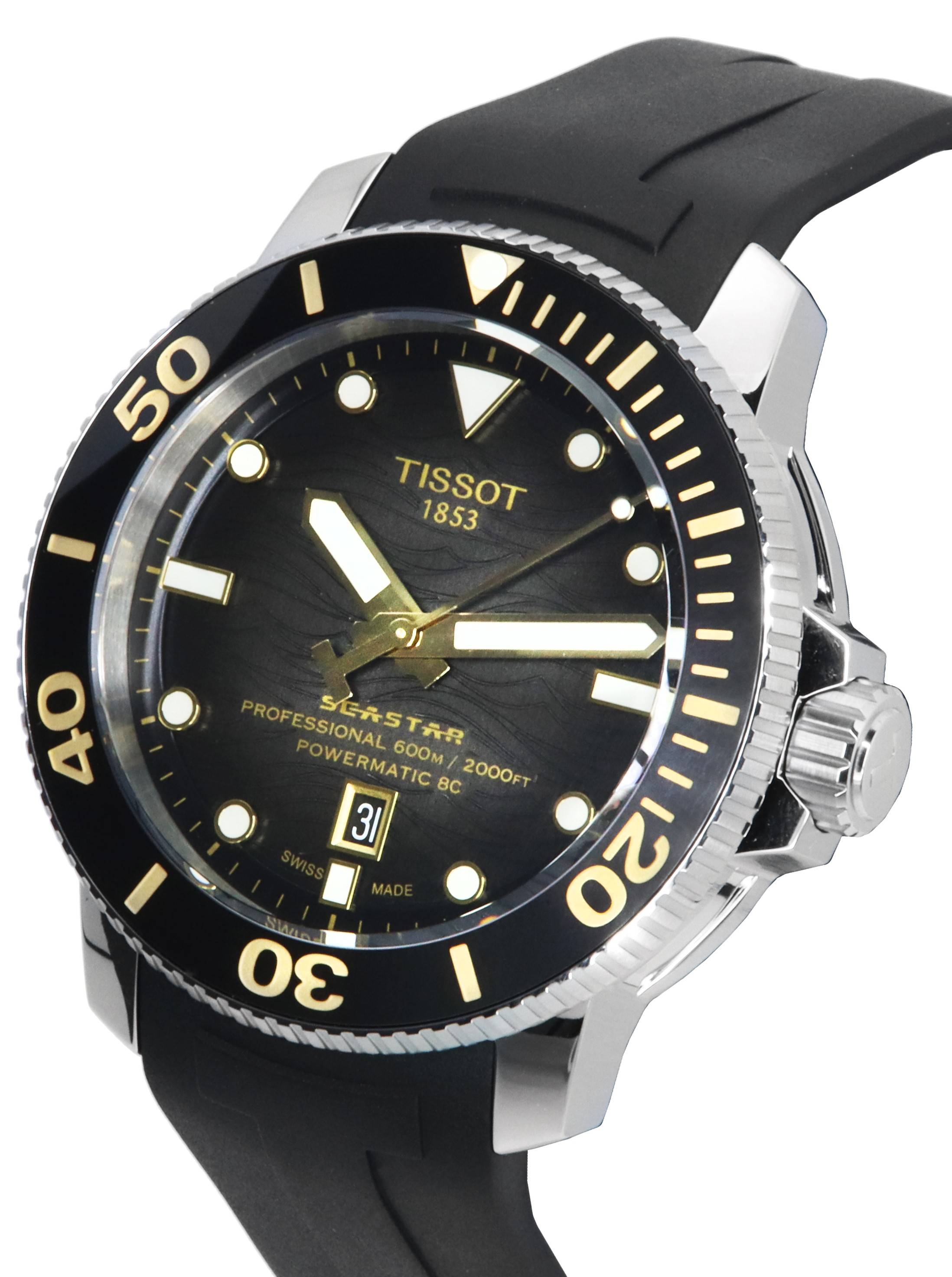 Tissot T-Sport Seastar 2000 Professional Powermatic 80 Diver's T120.607.17.441.01 T1206071744101 600M Men's Watch