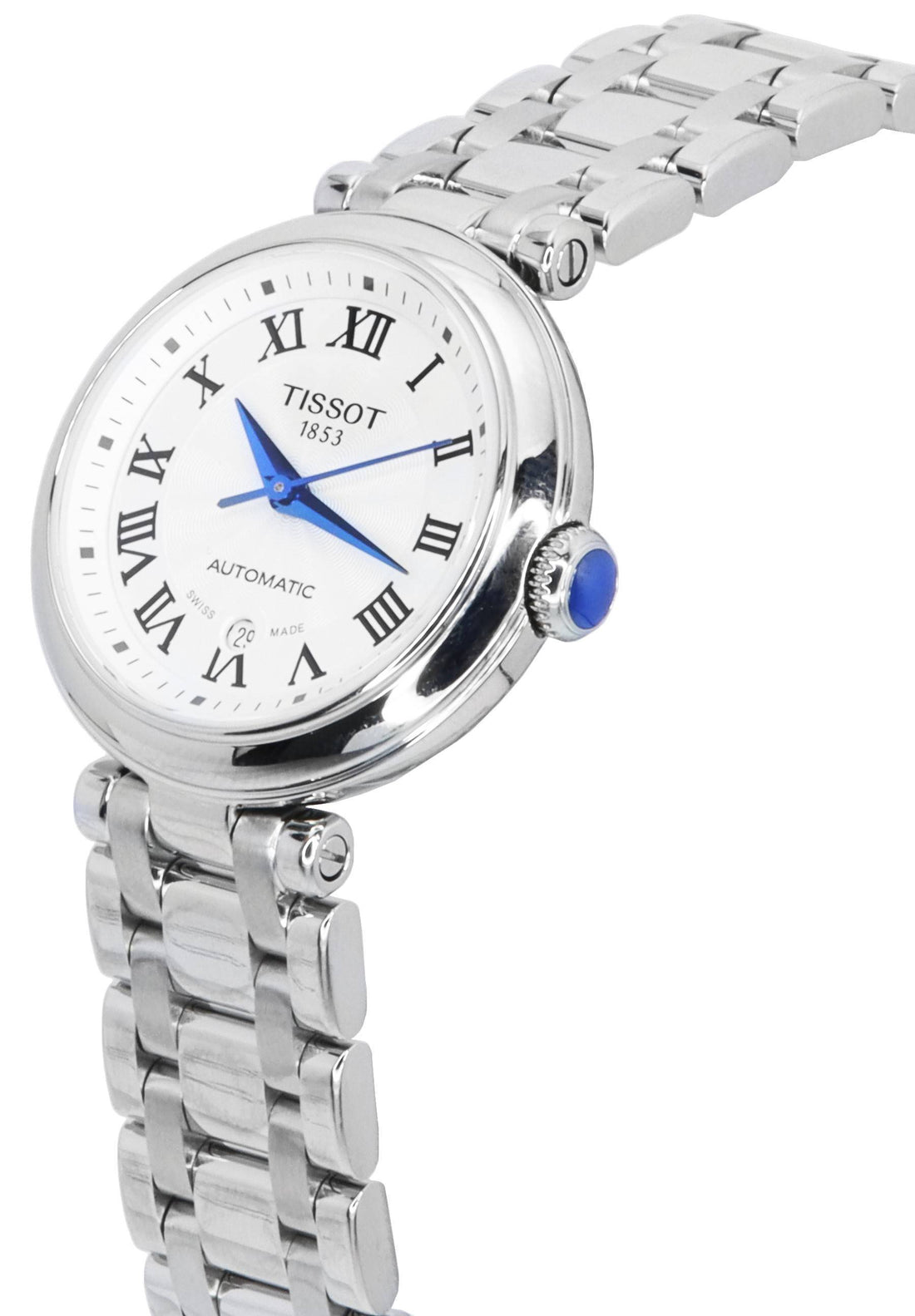 Tissot T-Lady Bellissima Stainless Steel White Dial Automatic T126.207.11.013.00 T1262071101300 Women's Watch