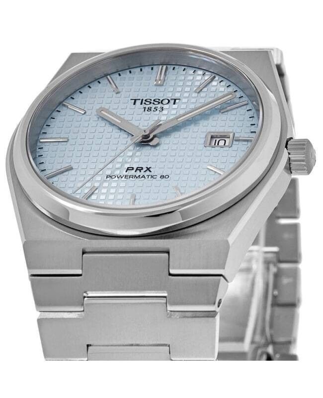 Tissot PRX T-Classic Powermatic 80 Ice Blue Dial Automatic T137.407.11.351.00 100M Men's Watch