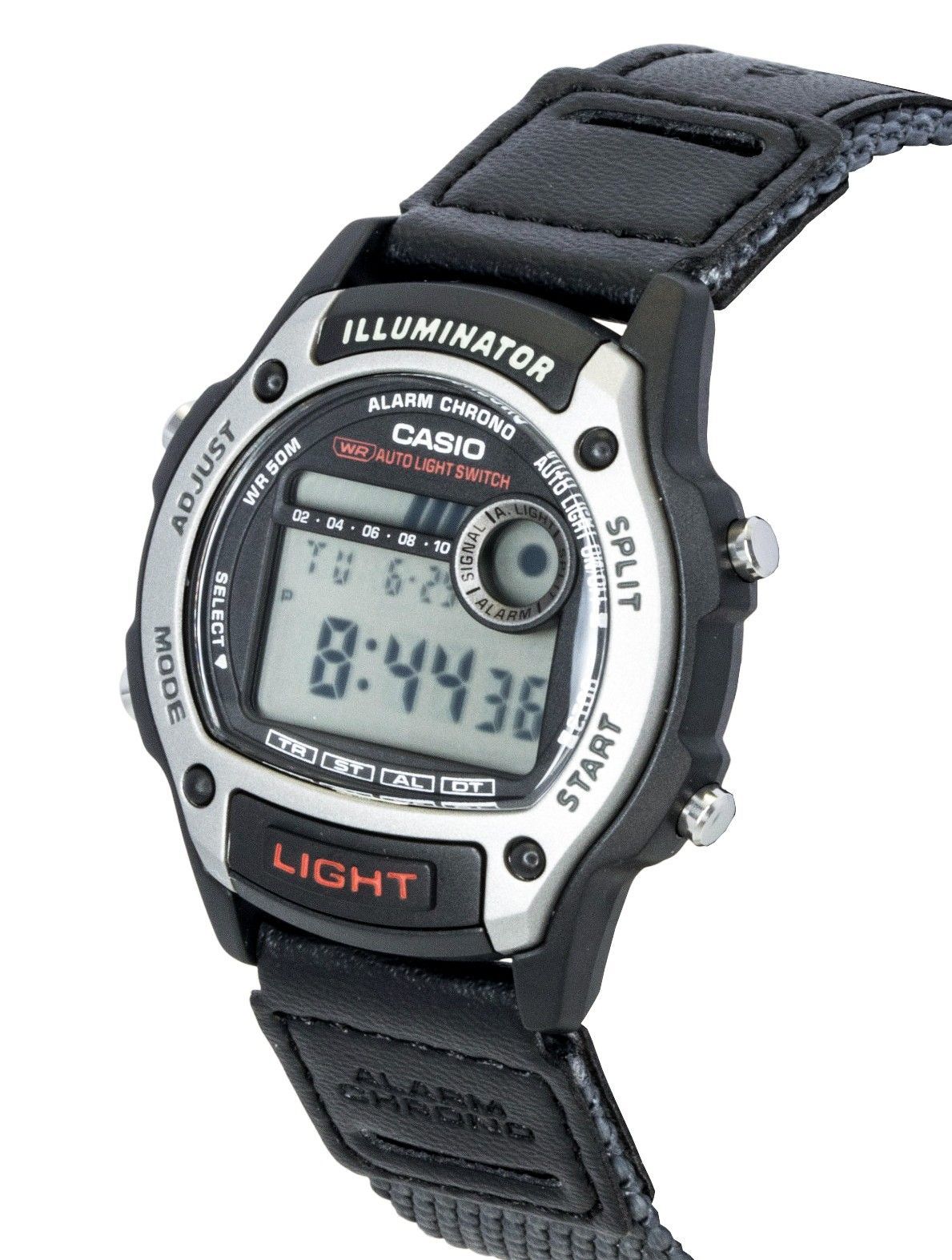 Casio Standard Digital Leather And Cloth Strap Quartz W-220HF-8AV Unisex Watch