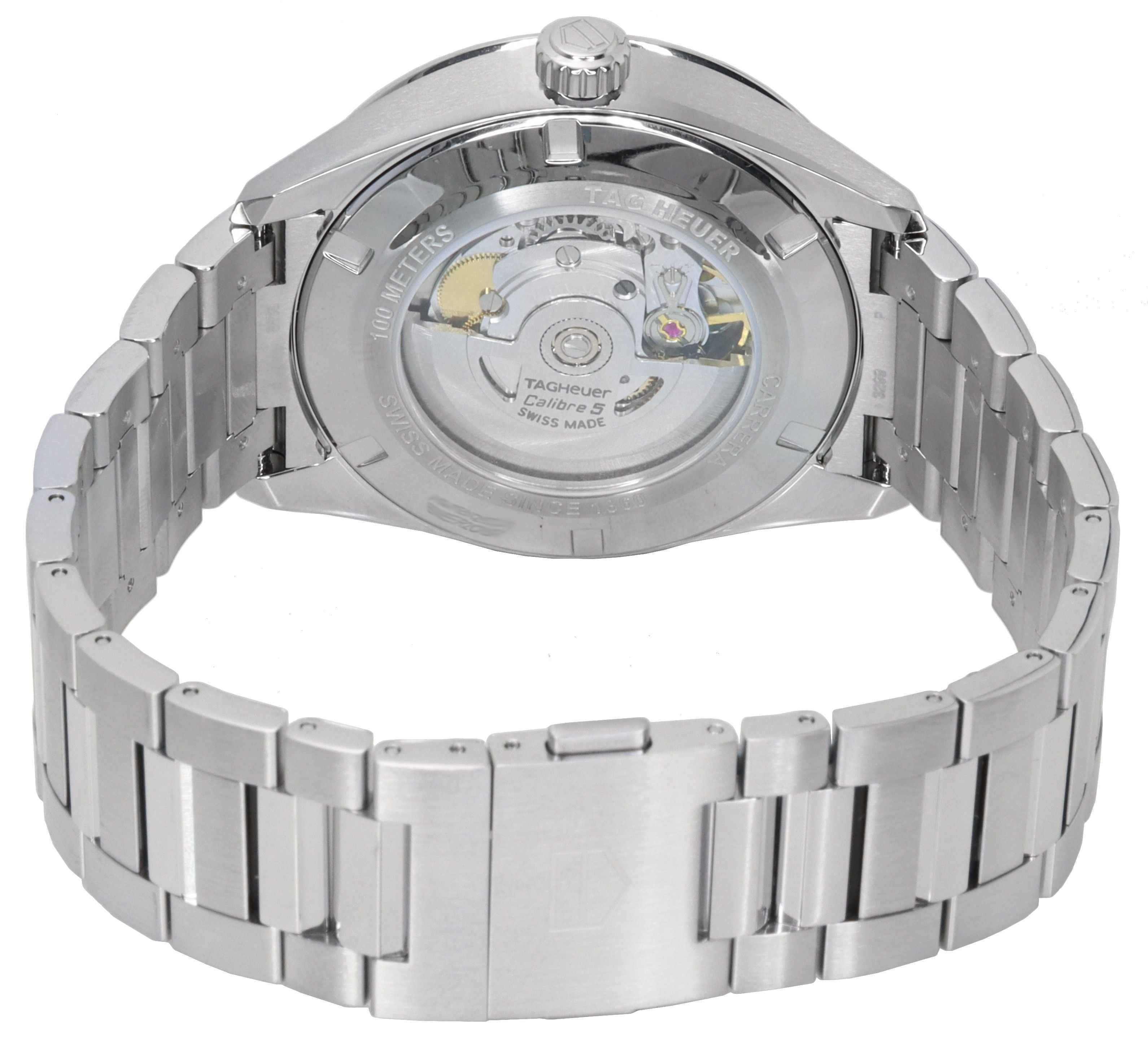 Tag Heuer Carrera Stainless Steel Blue Dial Automatic WBN2012.BA0640 100M Men's Watch