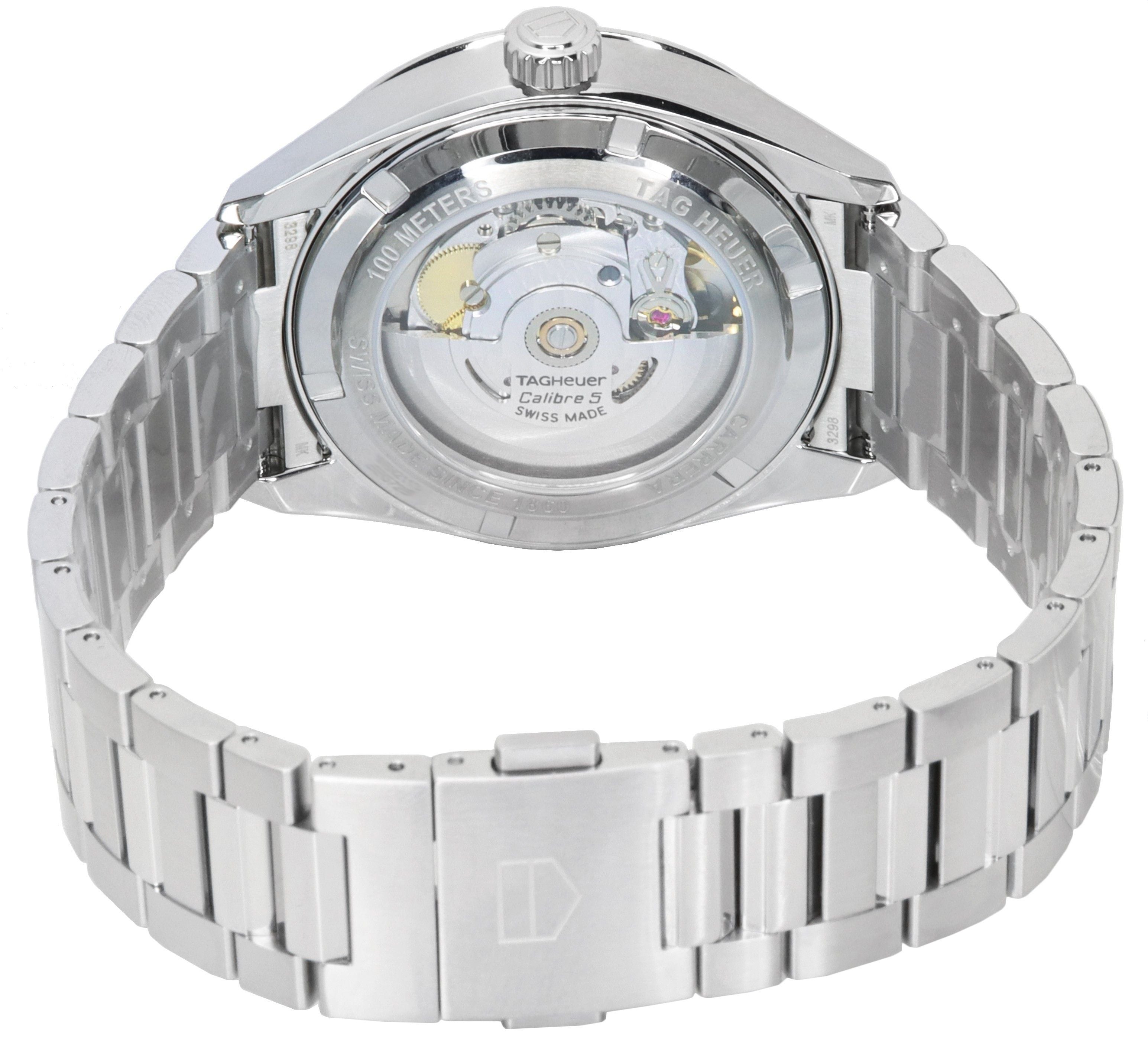 Tag Heuer Carrera Stainless Steel Black Dial Automatic WBN2113.BA0639 100M Men's Watch