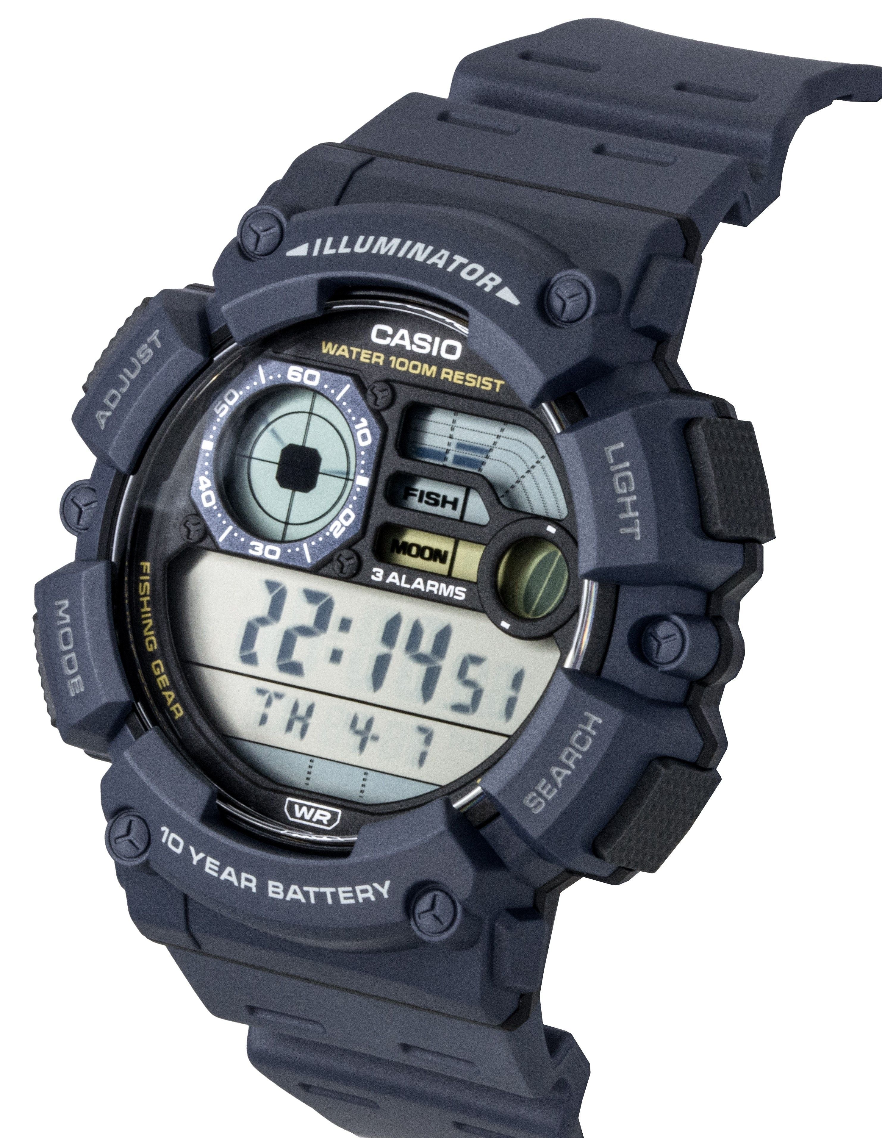 Casio Youth Digital Resin Strap Quartz WS-1500H-2AV 100M Men's Watch