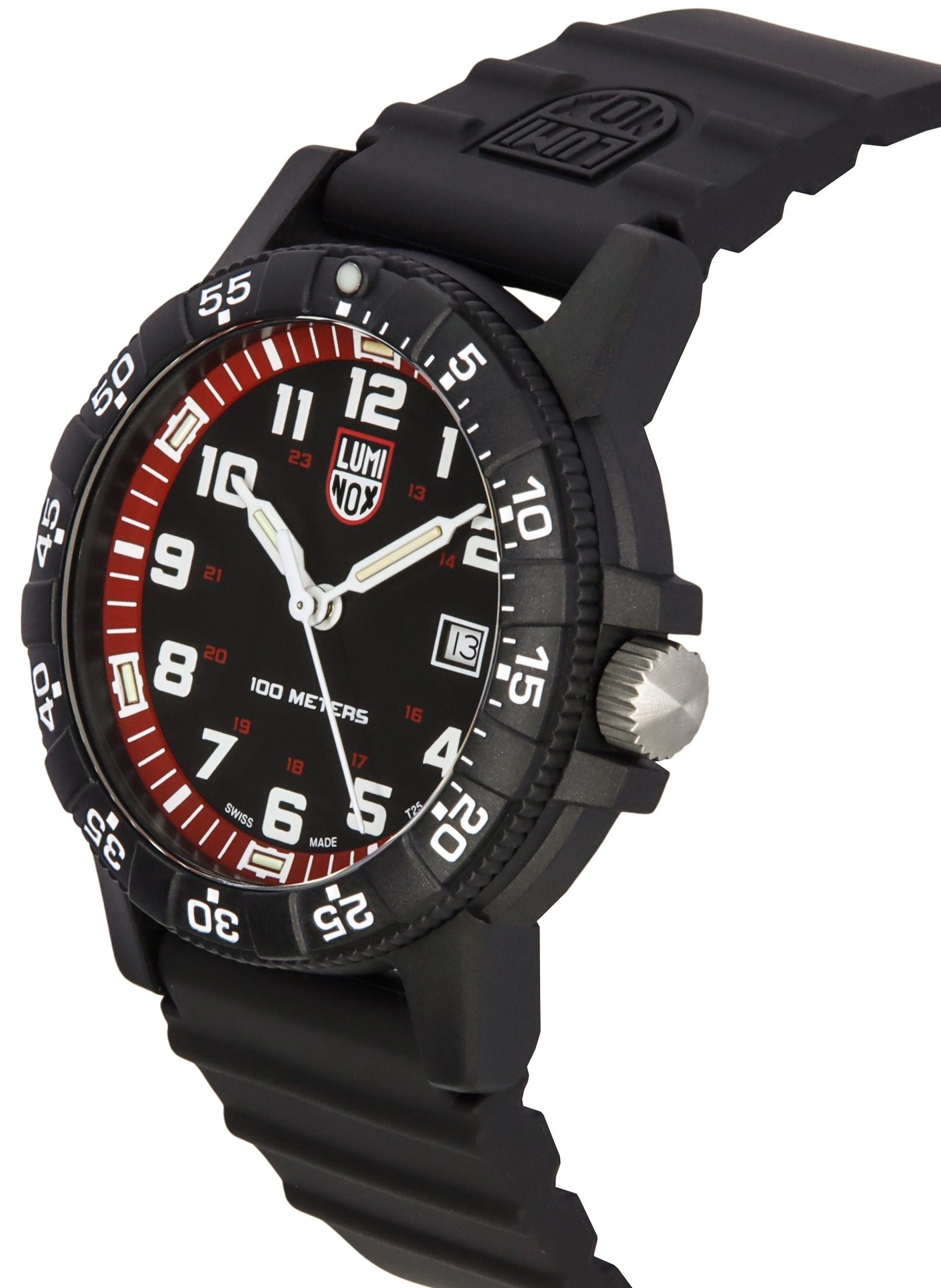 Luminox SEA Turtle Giant Plastic Strap Black Dial Swiss Quartz XS.0335 100M Men's Watch