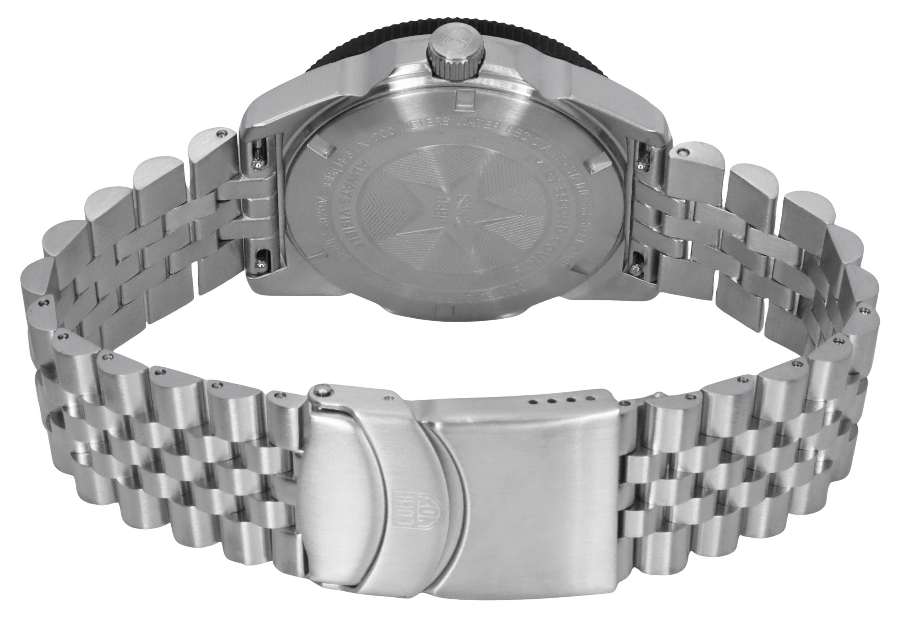 Luminox Pacific Diver Ripple Stainless Steel Blue Dial Quartz XS.3123M.SET.1 200M Men's Watch With Extra Strap