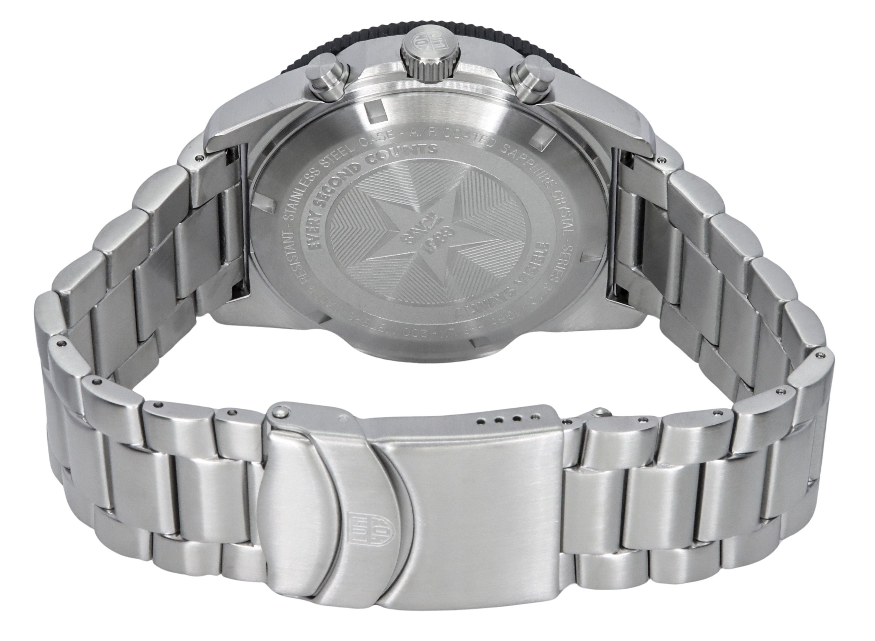 Luminox Pacific Diver Chronograph Stainless Steel Black Dial Quartz XS.3142 200M Men's Watch