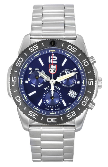 Luminox Pacific Diver Chronograph Stainless Steel Blue Dial Quartz XS.3144 200M Men's Watch