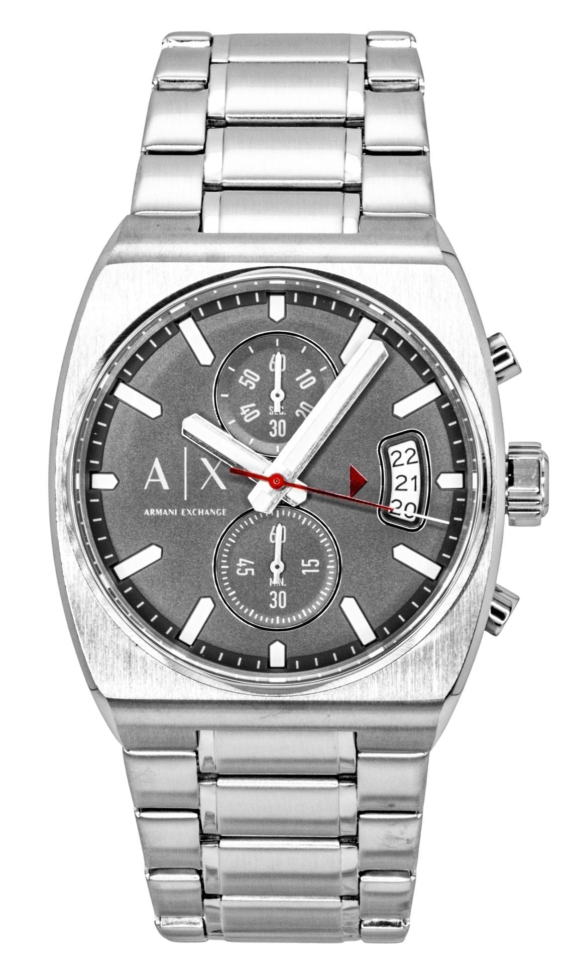 Armani Exchange Oliver Chronograph Stainless Steel Grey Dial Quartz AX2820 Men's Watch - Prestige Stones