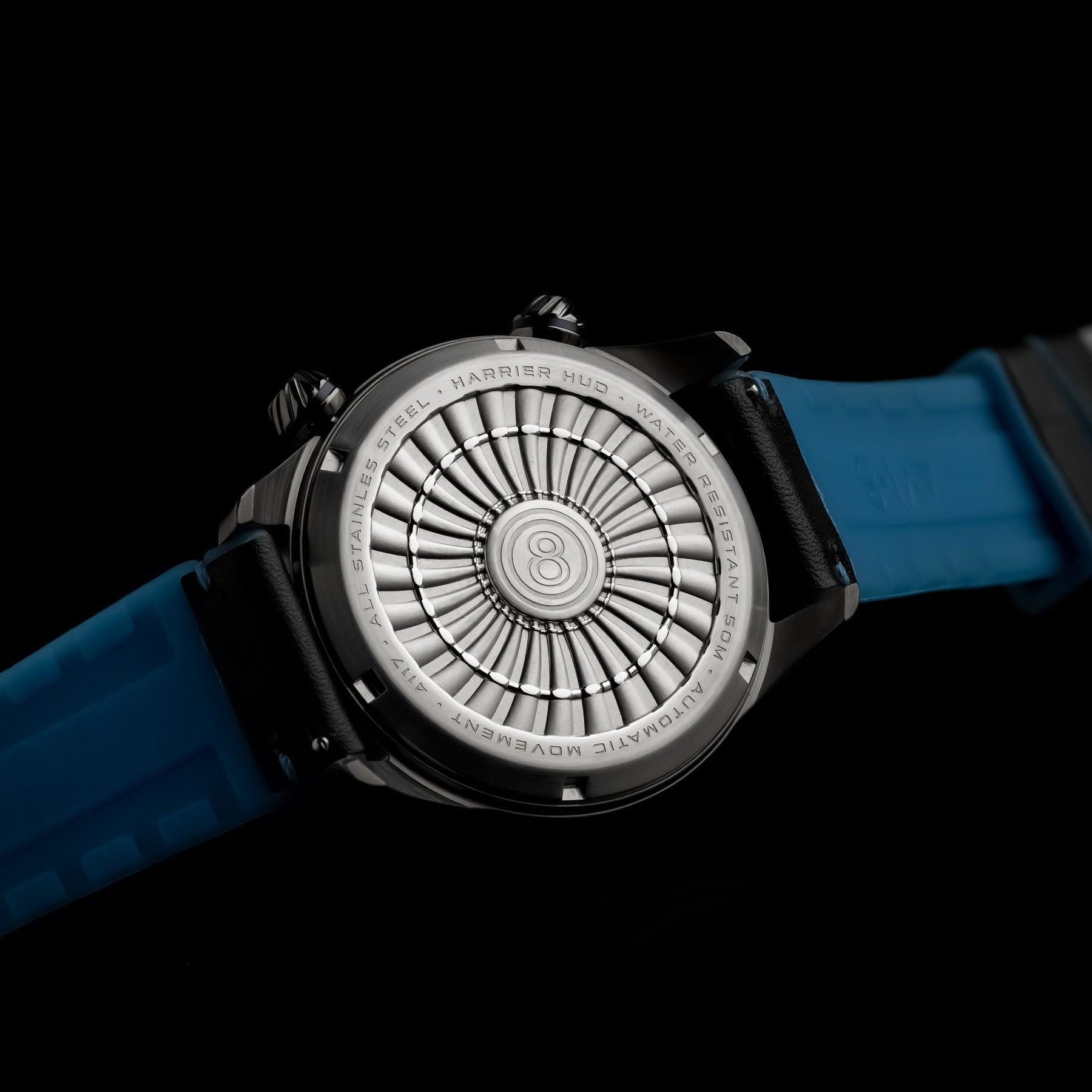 AVI - 8 Hawker Harrier HUD Leather Strap Gradient Blue Dial Automatic AV - 4117 - 01 Men's Watch - Prestige Stones