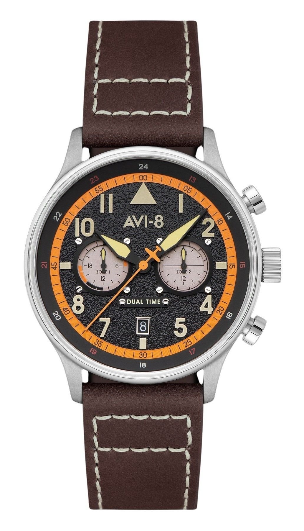 AVI - 8 Hawker Hurricane Carey Dual Time Imperial War Museums Edition Black Dial Quartz AV - 4088 - 07 Men's Watch - Prestige Stones