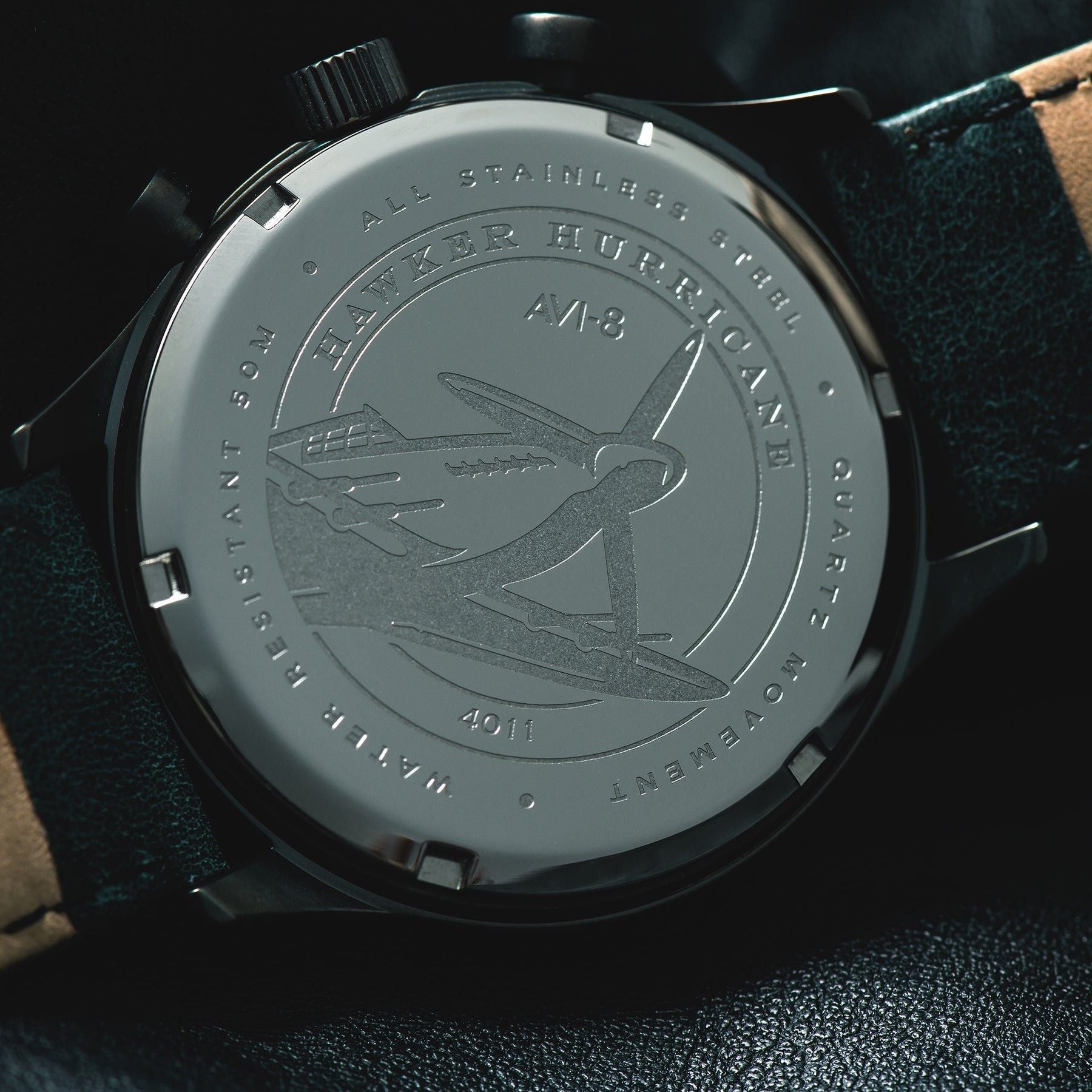 AVI - 8 Hawker Hurricane Chronograph Quartz AV - 4011 - 0D Men's Watch - Prestige Stones