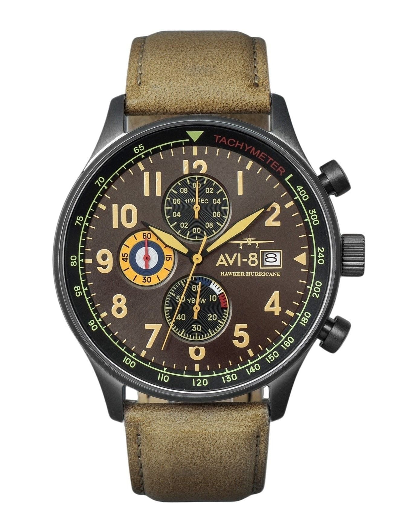 AVI - 8 Hawker Hurricane Chronograph Quartz AV - 4011 - 0E Men's Watch - Prestige Stones