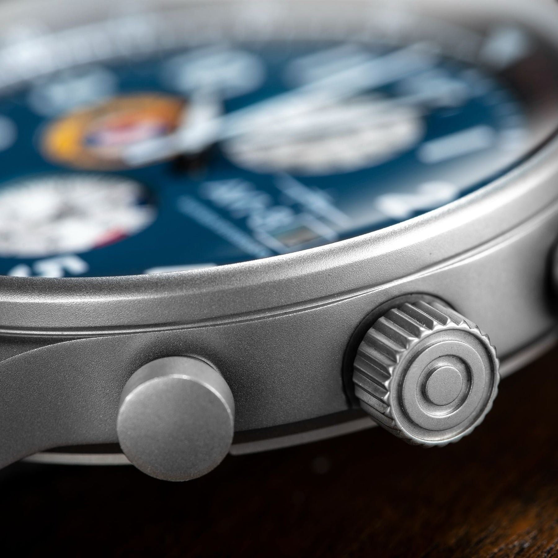 AVI - 8 Hawker Hurricane Classic Chronograph Midnight Black Leather Strap Blue Dial Quartz AV - 4011 - 0I Men's Watch - Prestige Stones