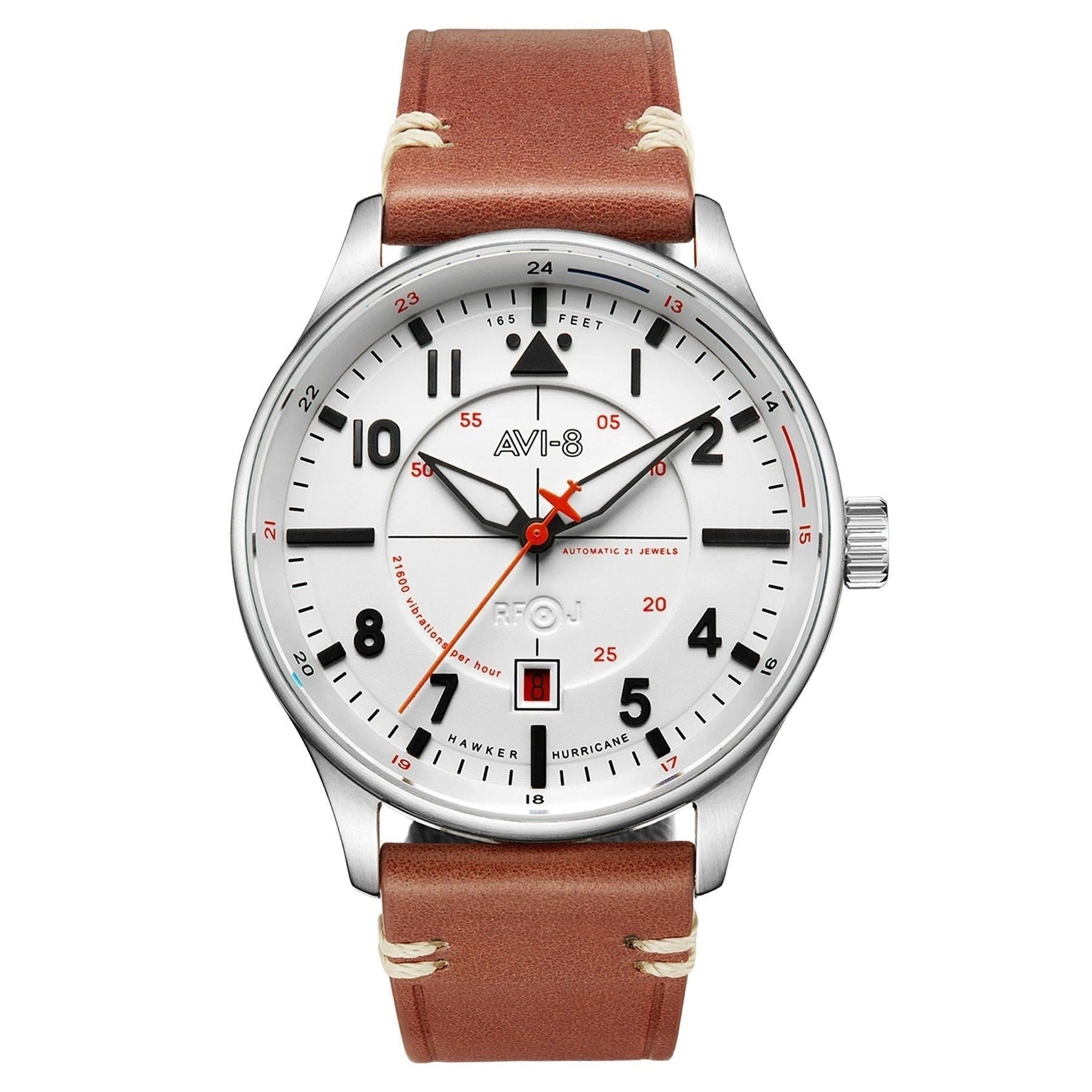 AVI - 8 Hawker Hurricane Kent Newton White Dial Automatic AV - 4094 - 01 Men's Watch - Prestige Stones