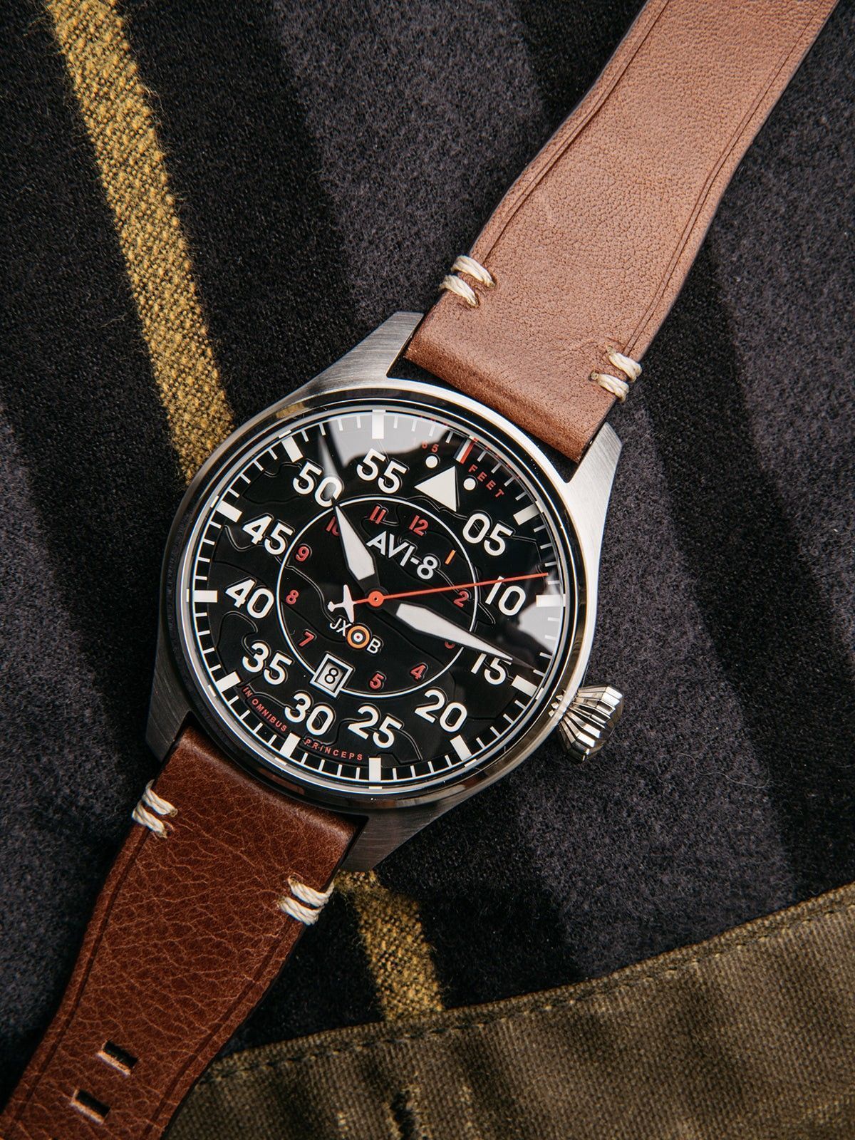 AVI - 8 Hawker Hurricane Wittering Clowes Pilot Automatic AV - 4097 - 01 Men's Watches - Prestige Stones