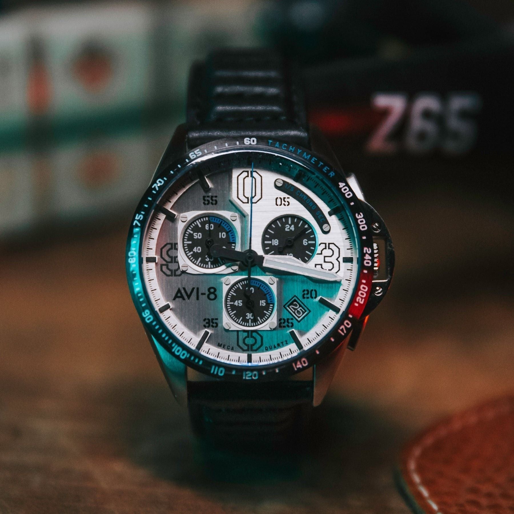 AVI - 8 P - 51 Mustang Command Pilot Blakeslee Chronograph Quartz AV - 4077 - 01 Men's Watch - Prestige Stones