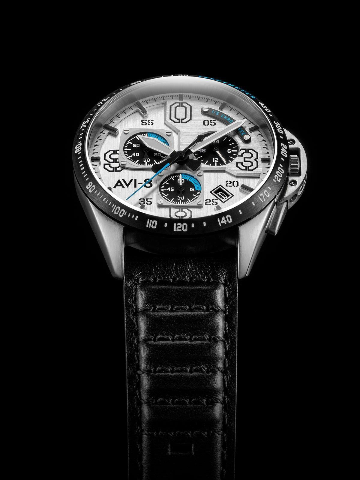 AVI - 8 P - 51 Mustang Command Pilot Blakeslee Chronograph Quartz AV - 4077 - 01 Men's Watch - Prestige Stones