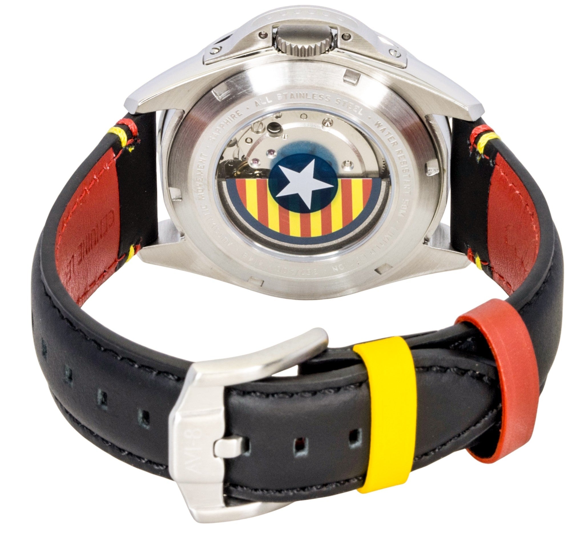 AVI - 8 P - 51 Mustang Patriot Automatic Tuskegee Airmen 85th Anniversary Limited Edition Black Dial AV - 4148 - 01 Men's Watch - Prestige Stones