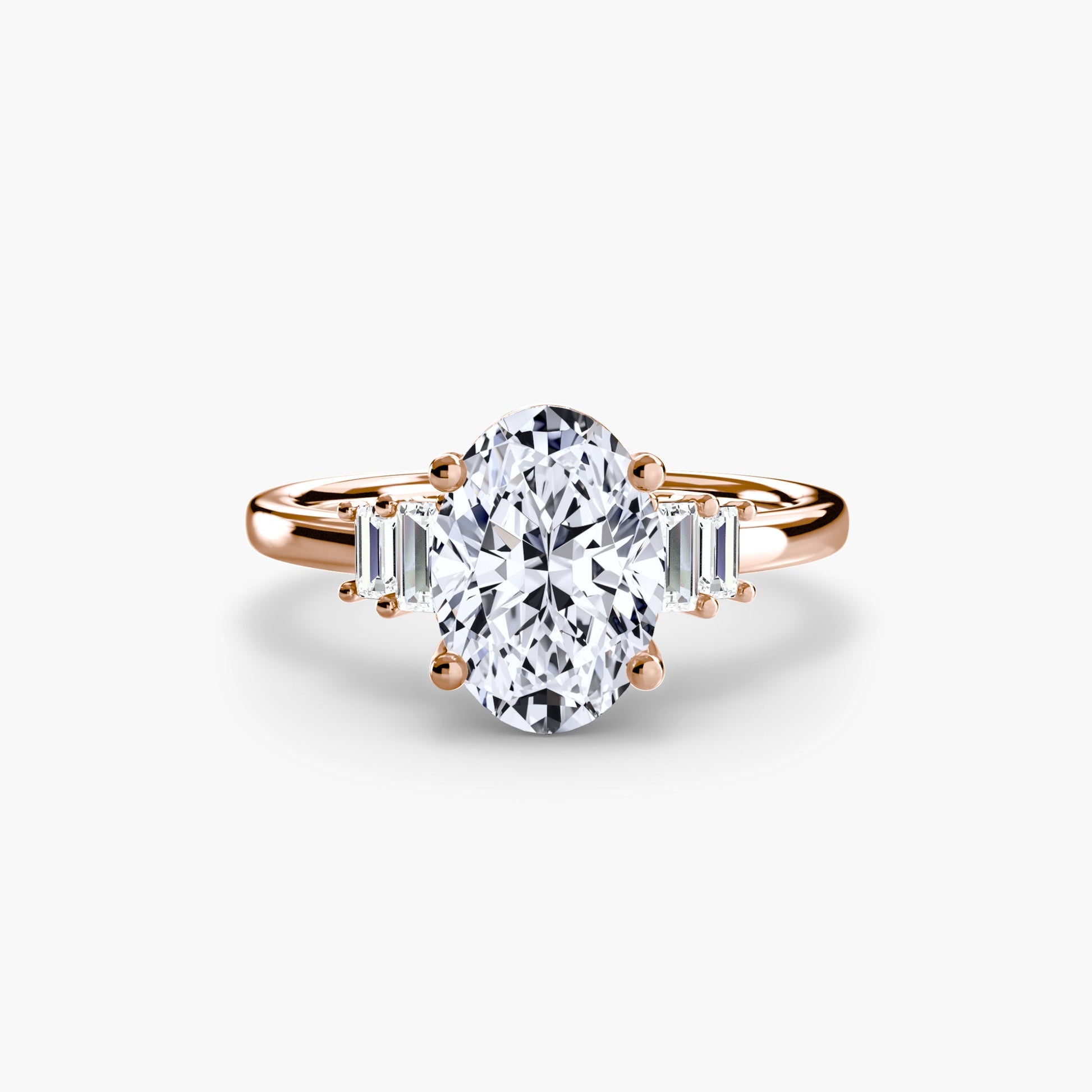 Baguette Accent Solitaire - Prestige Stones