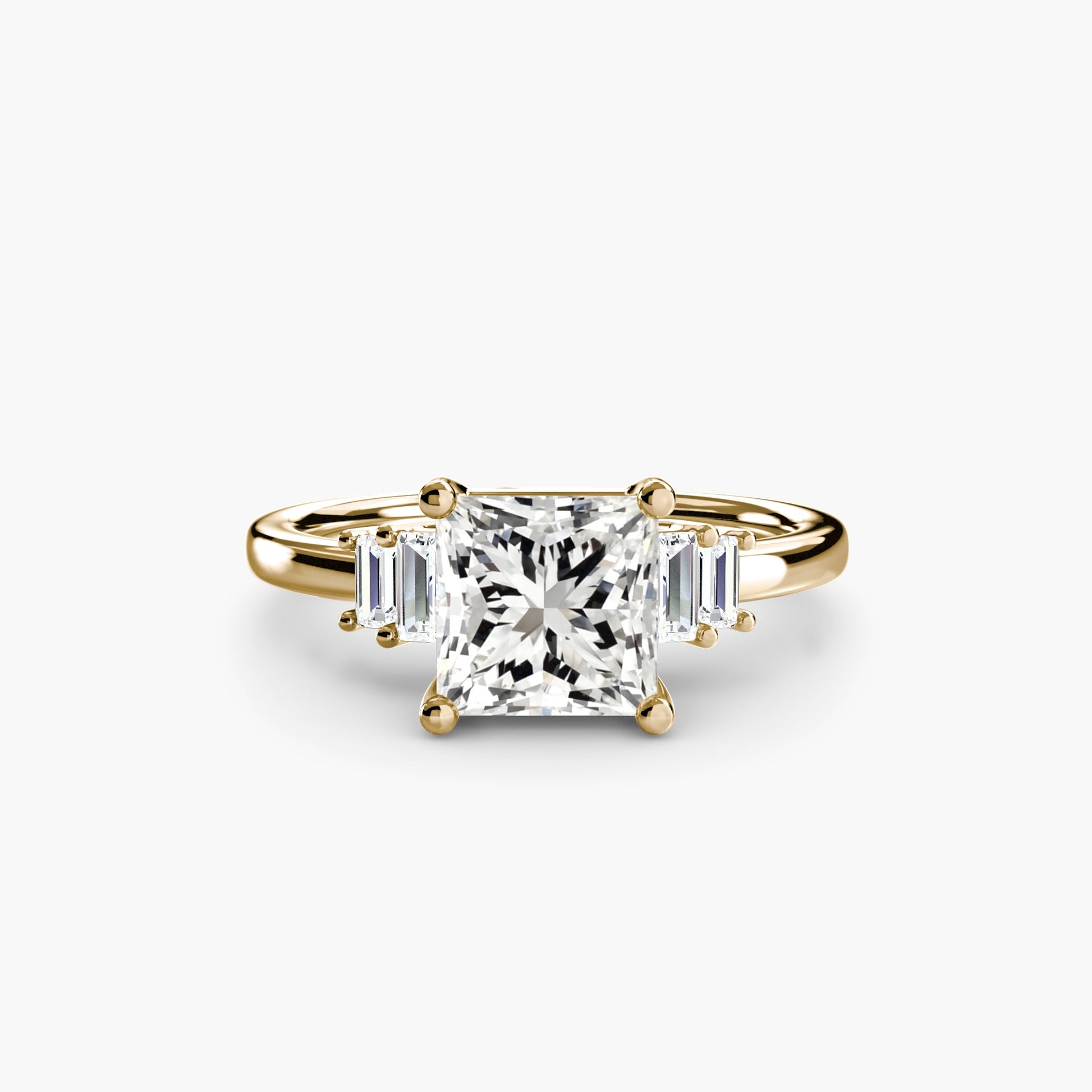 Baguette Accent Solitaire - Prestige Stones