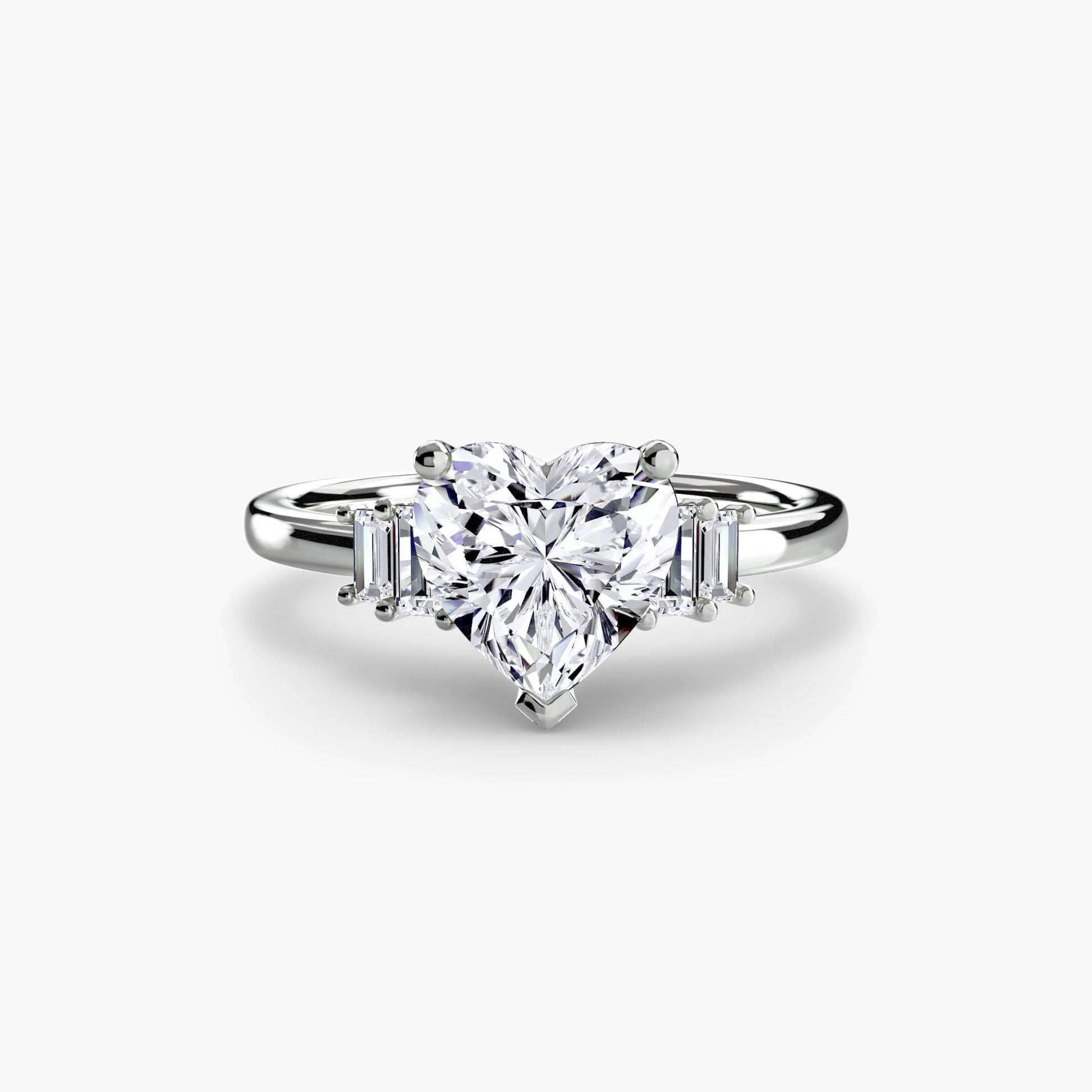 Baguette Accent Solitaire - Prestige Stones