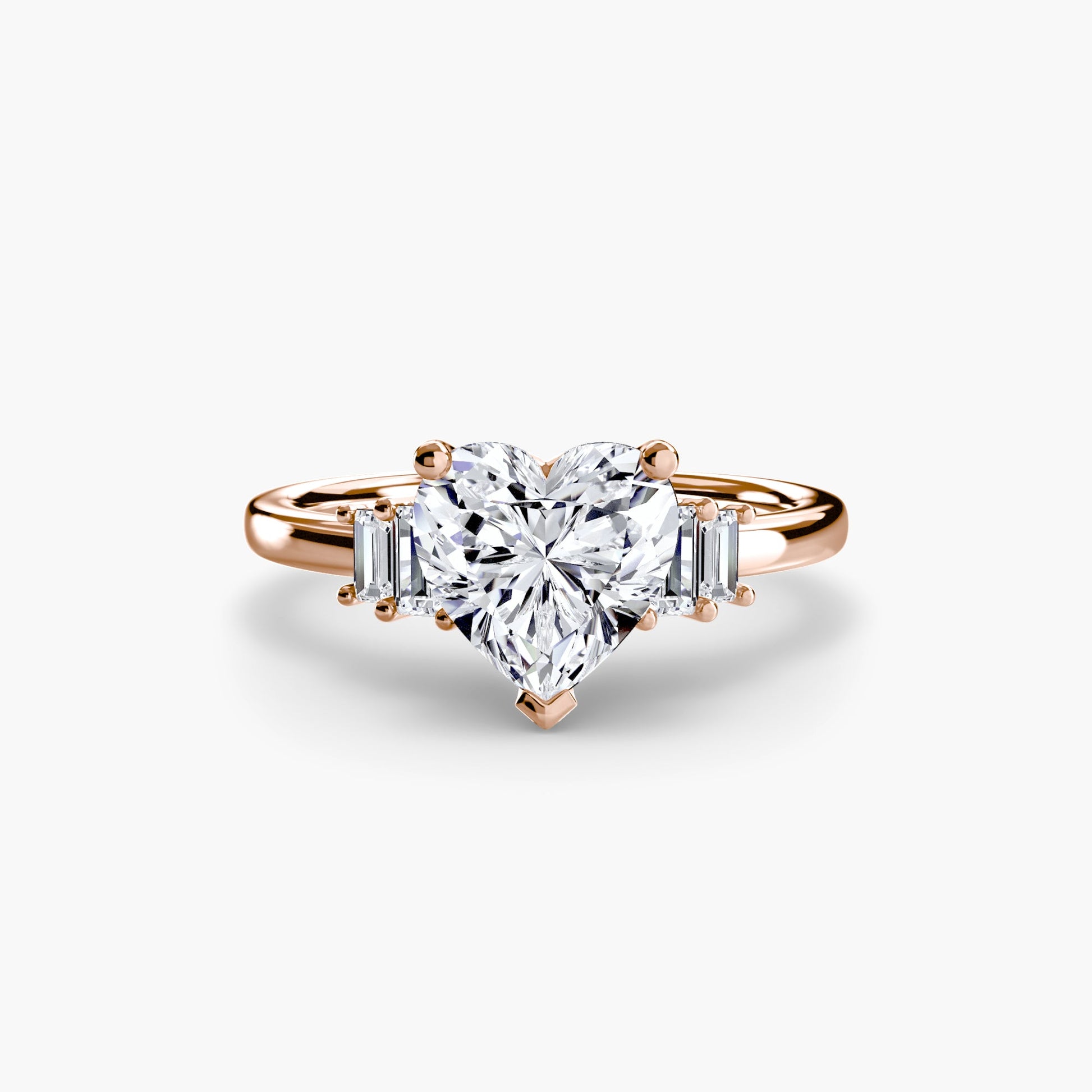 Baguette Accent Solitaire - Prestige Stones