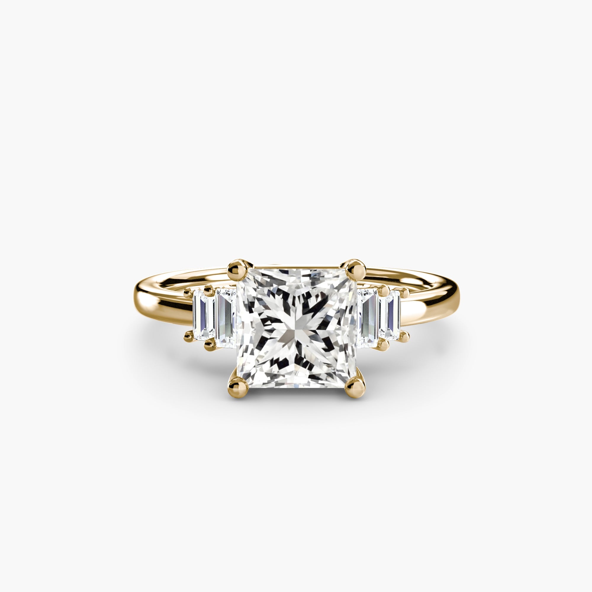 Baguette Accent Solitaire - Prestige Stones