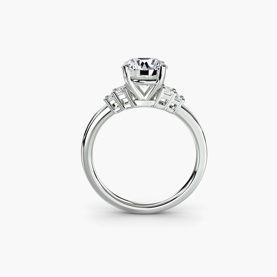 Baguette Accent Solitaire - Prestige Stones