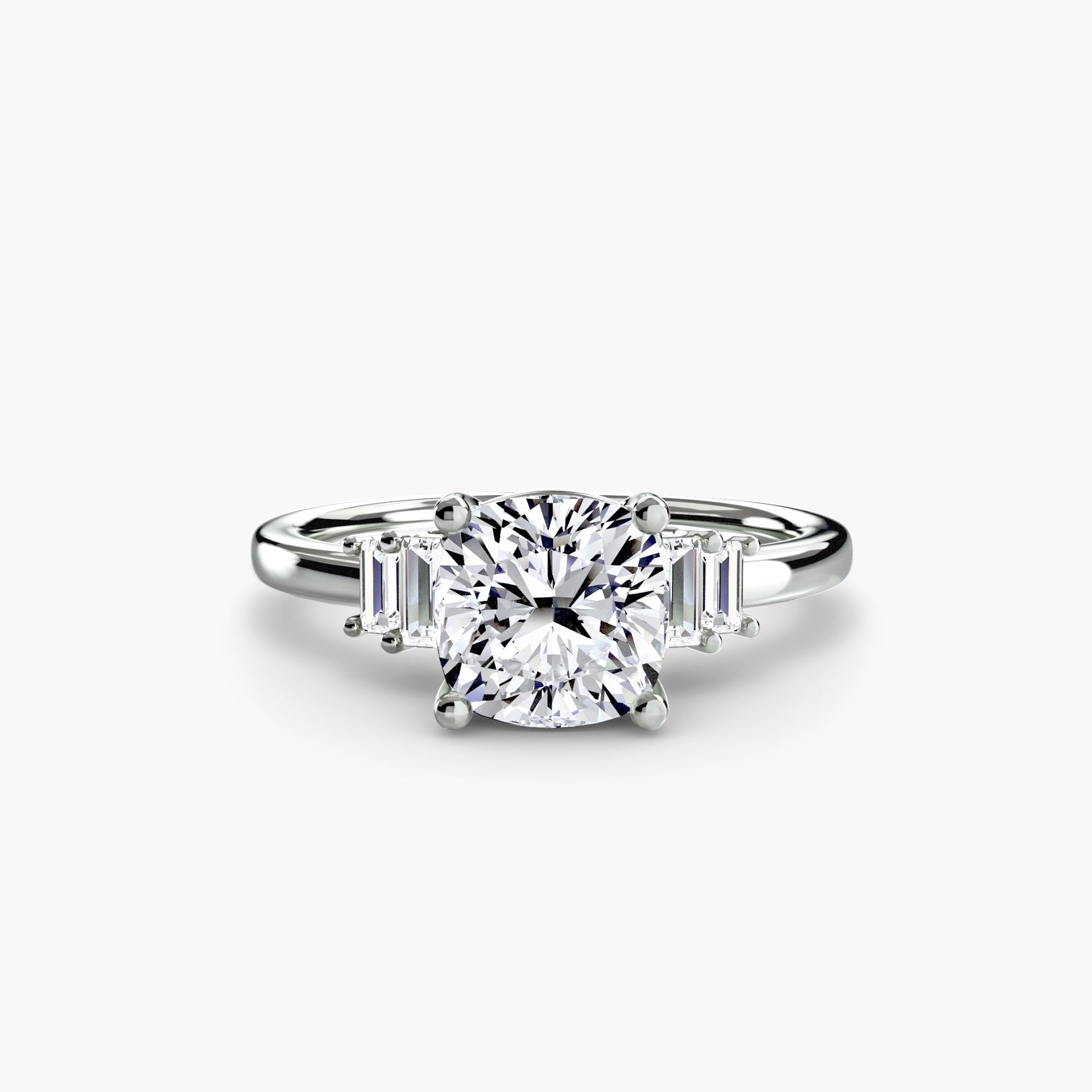 Baguette Accent Solitaire - Prestige Stones