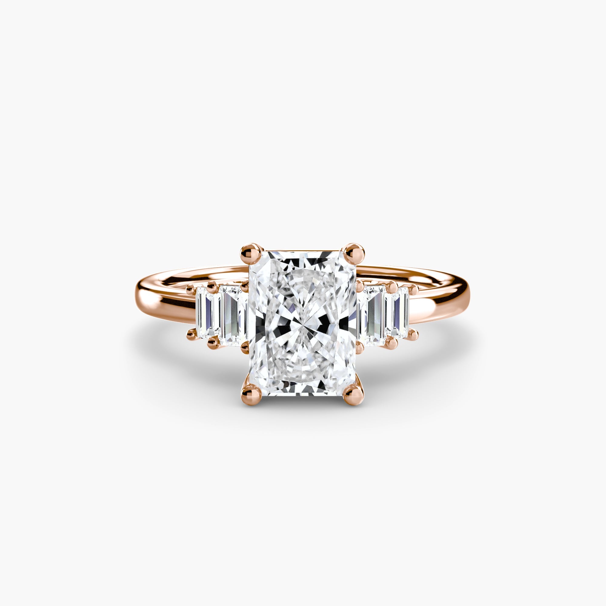 Baguette Accent Solitaire - Prestige Stones