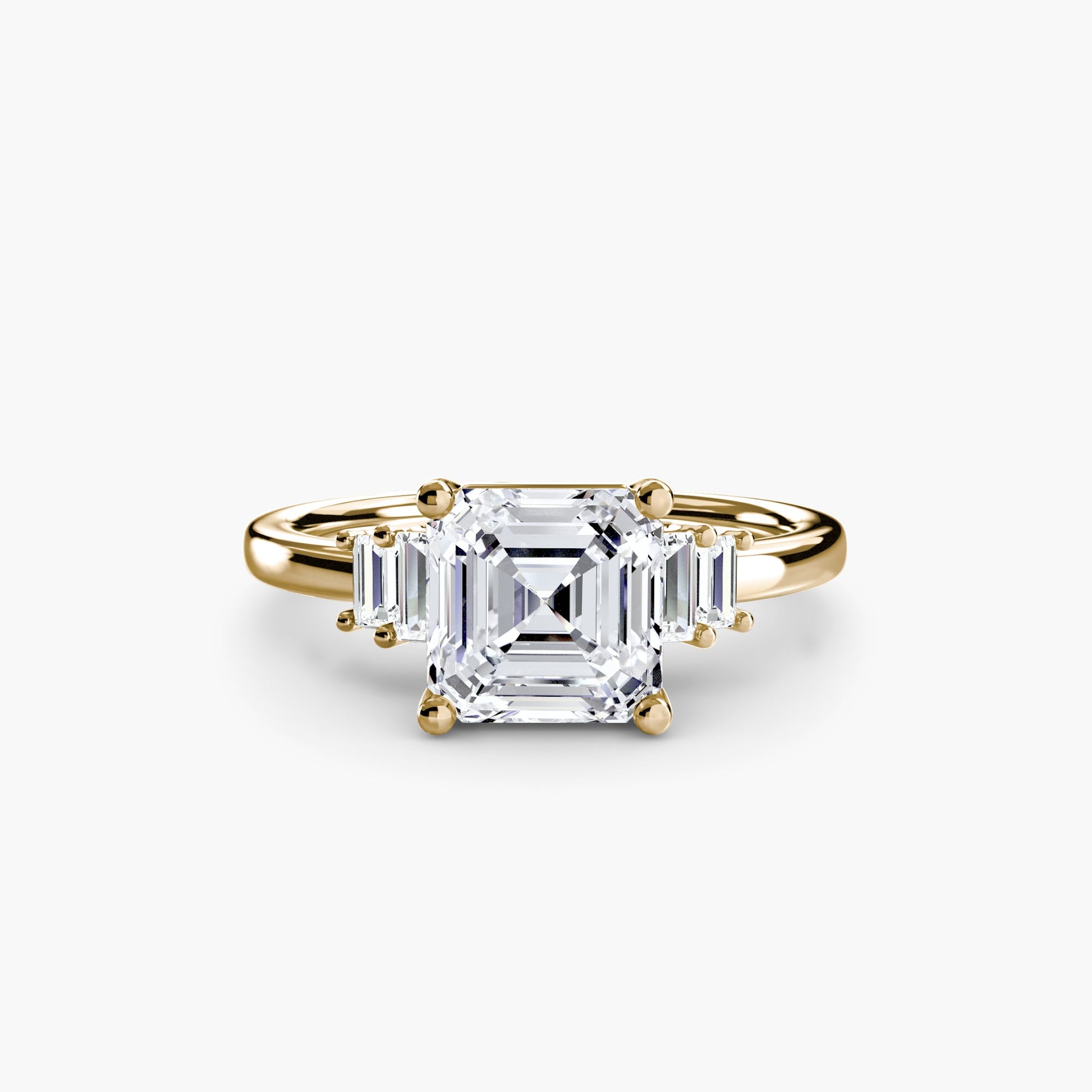 Baguette Accent Solitaire - Prestige Stones
