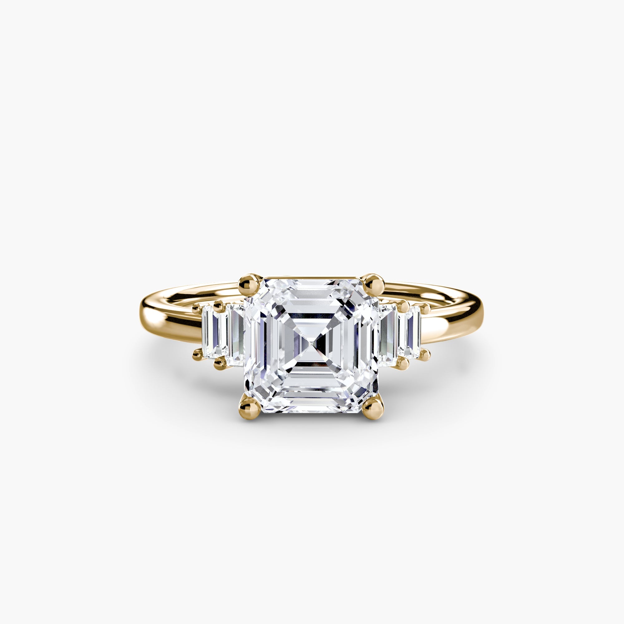 Baguette Accent Solitaire - Prestige Stones