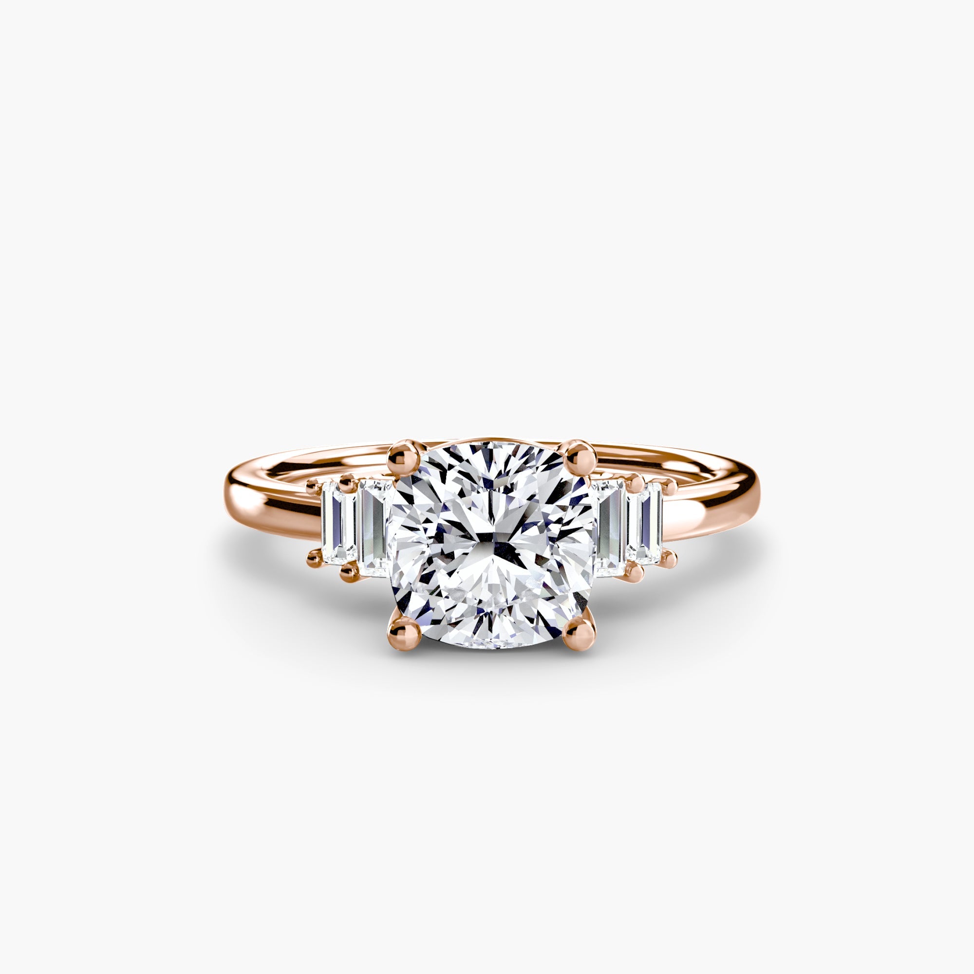 Baguette Accent Solitaire - Prestige Stones
